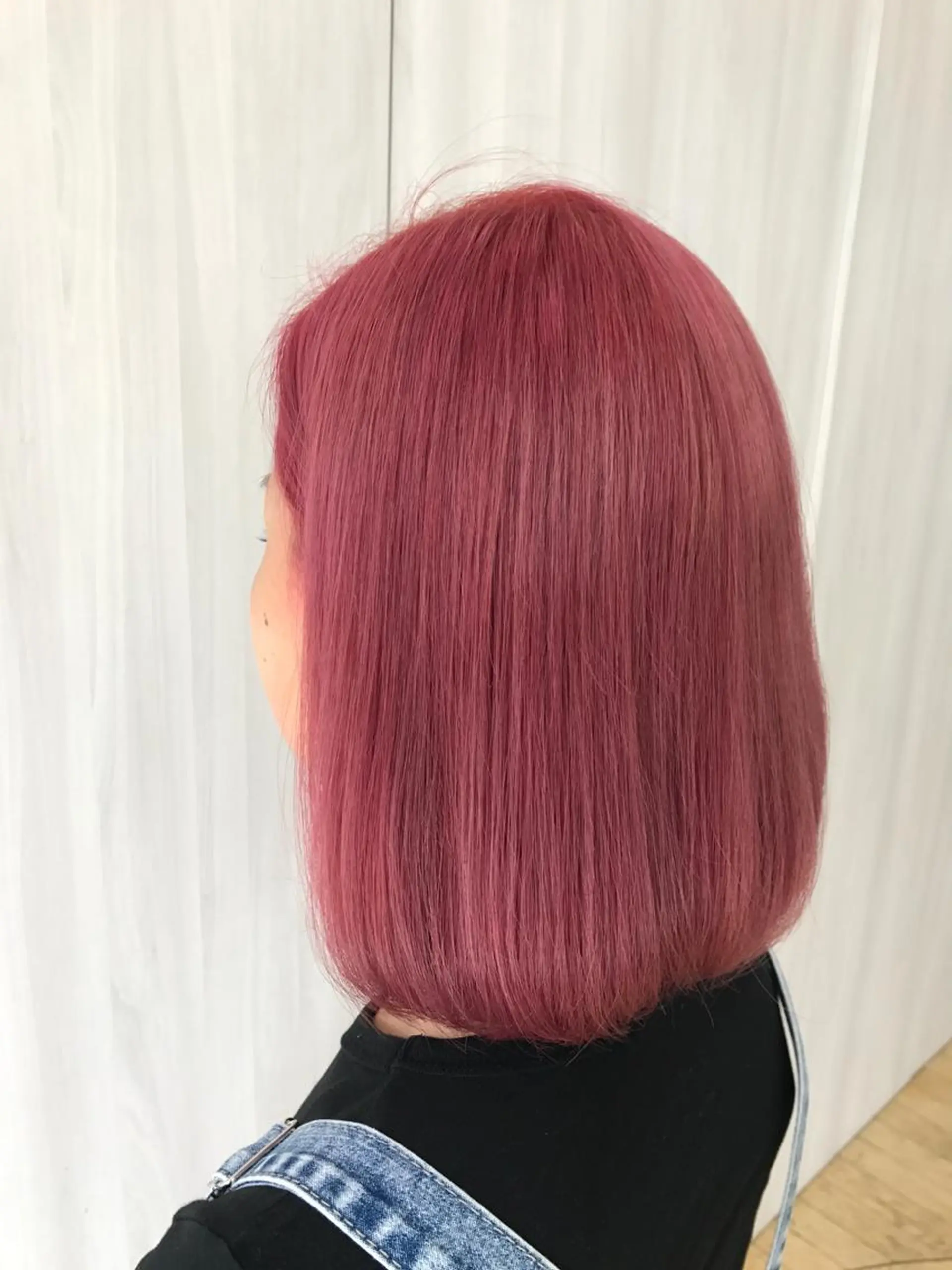 ミディアム カラー ピンクカラー カット トリートメント replica上大岡所属・松井 敬太郎のヘアスタイル