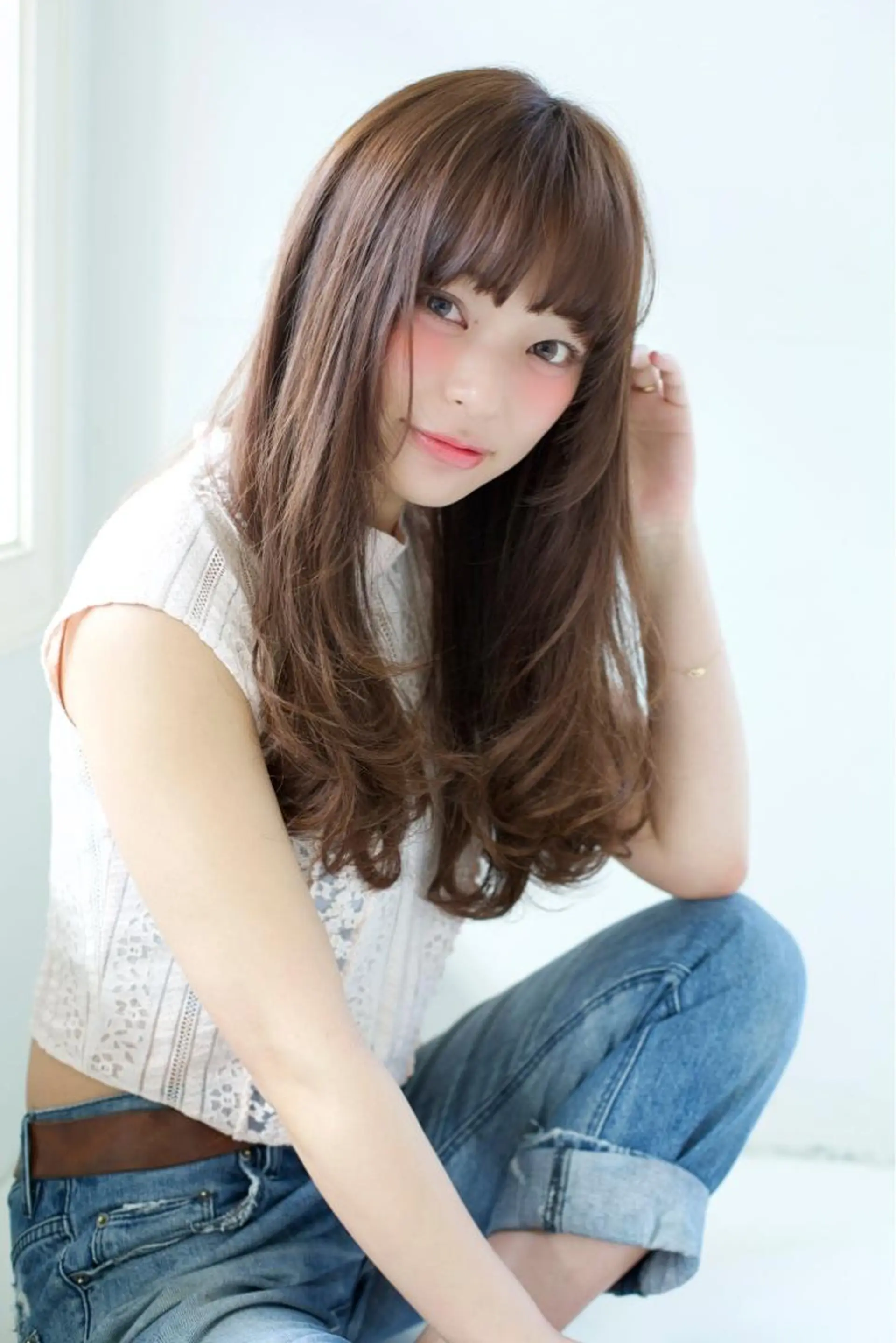 ミディアム セミロング ロング カラー パーマ ヘアアレンジ 【期間限定公開中】 新百合ヶ丘/髪質改善のヘアスタイル