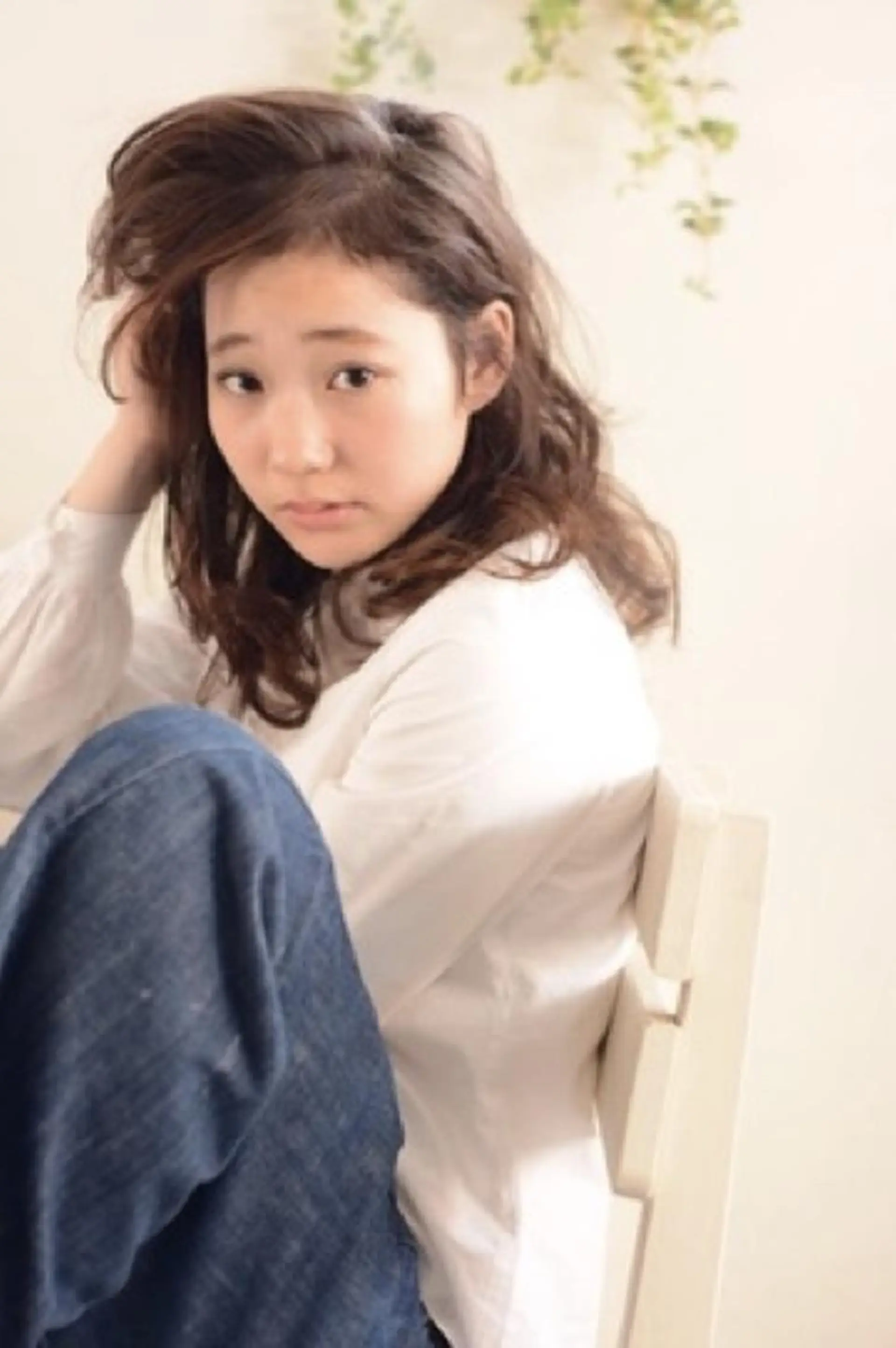 ミディアム パーマ カラー ヘアアレンジ クセ毛特化サロン うめのヘアスタイル