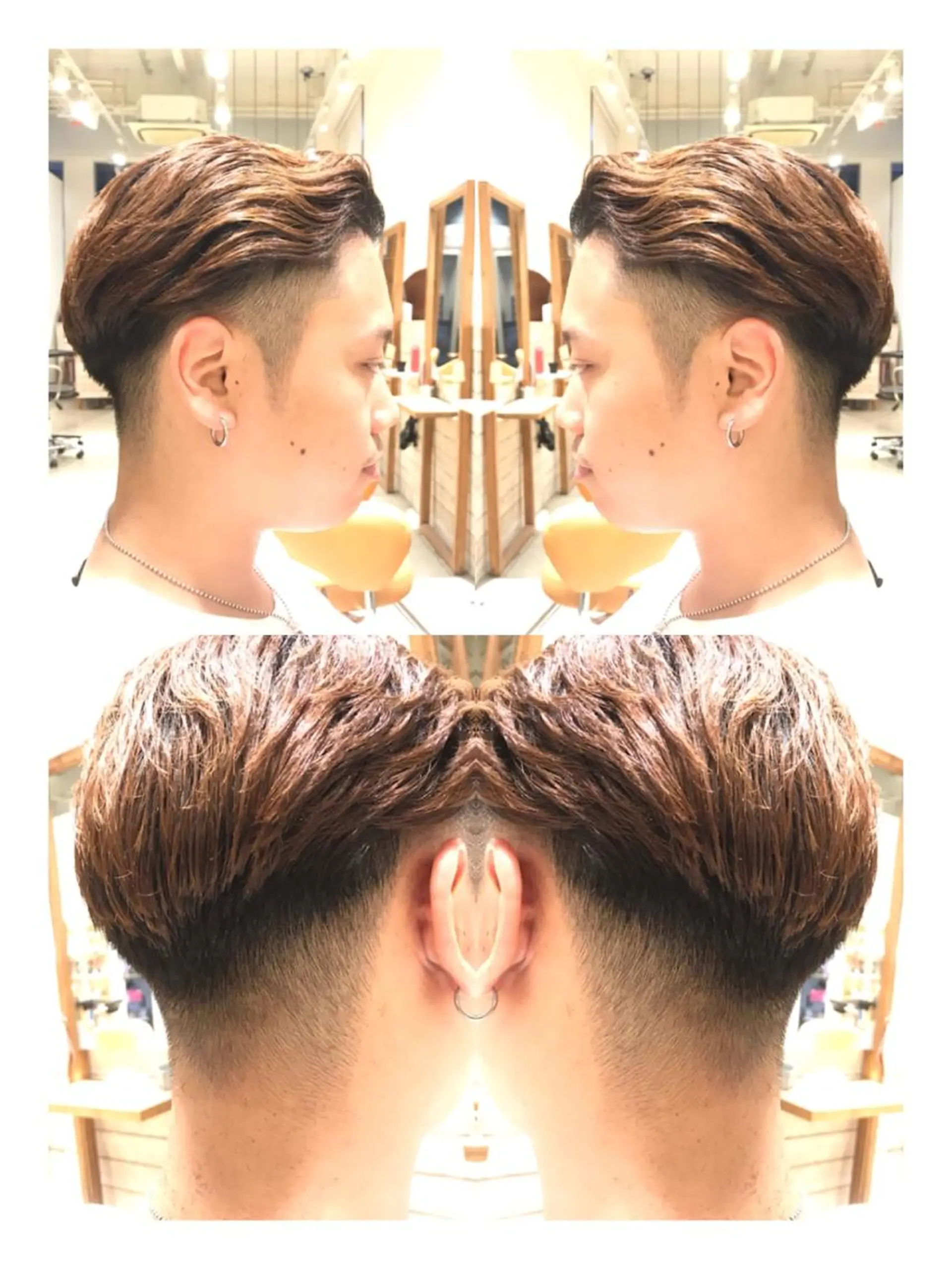 ショート メンズ フェードカット Emerge武蔵小杉所属・/本物の髪質改善/ 古川新のヘアスタイル