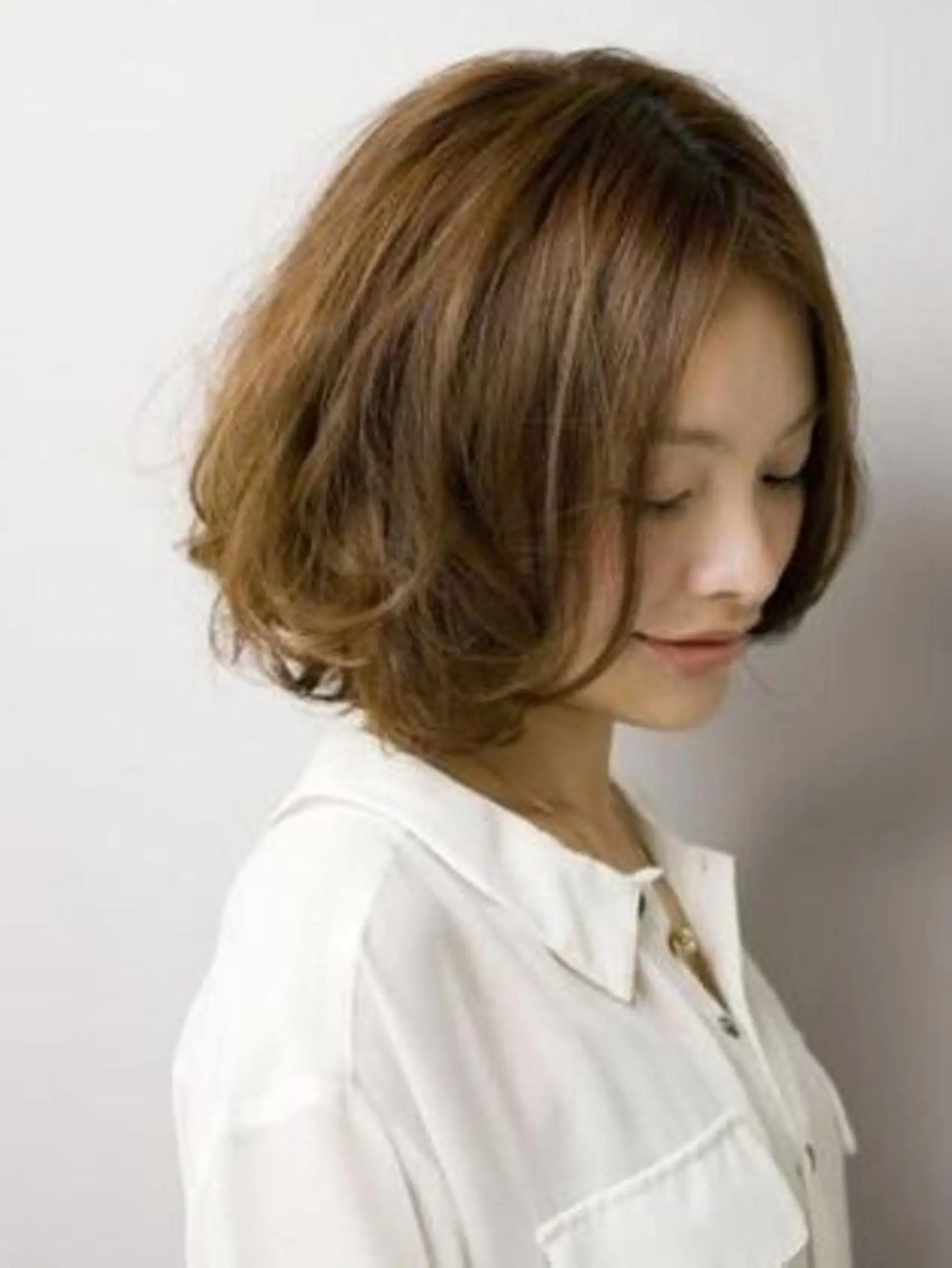 ミディアム カラー パーマ ヘアカラー ARC  ginza所属・お母さんの白髪対策 ・白髪染め/松田直敏のヘアスタイル