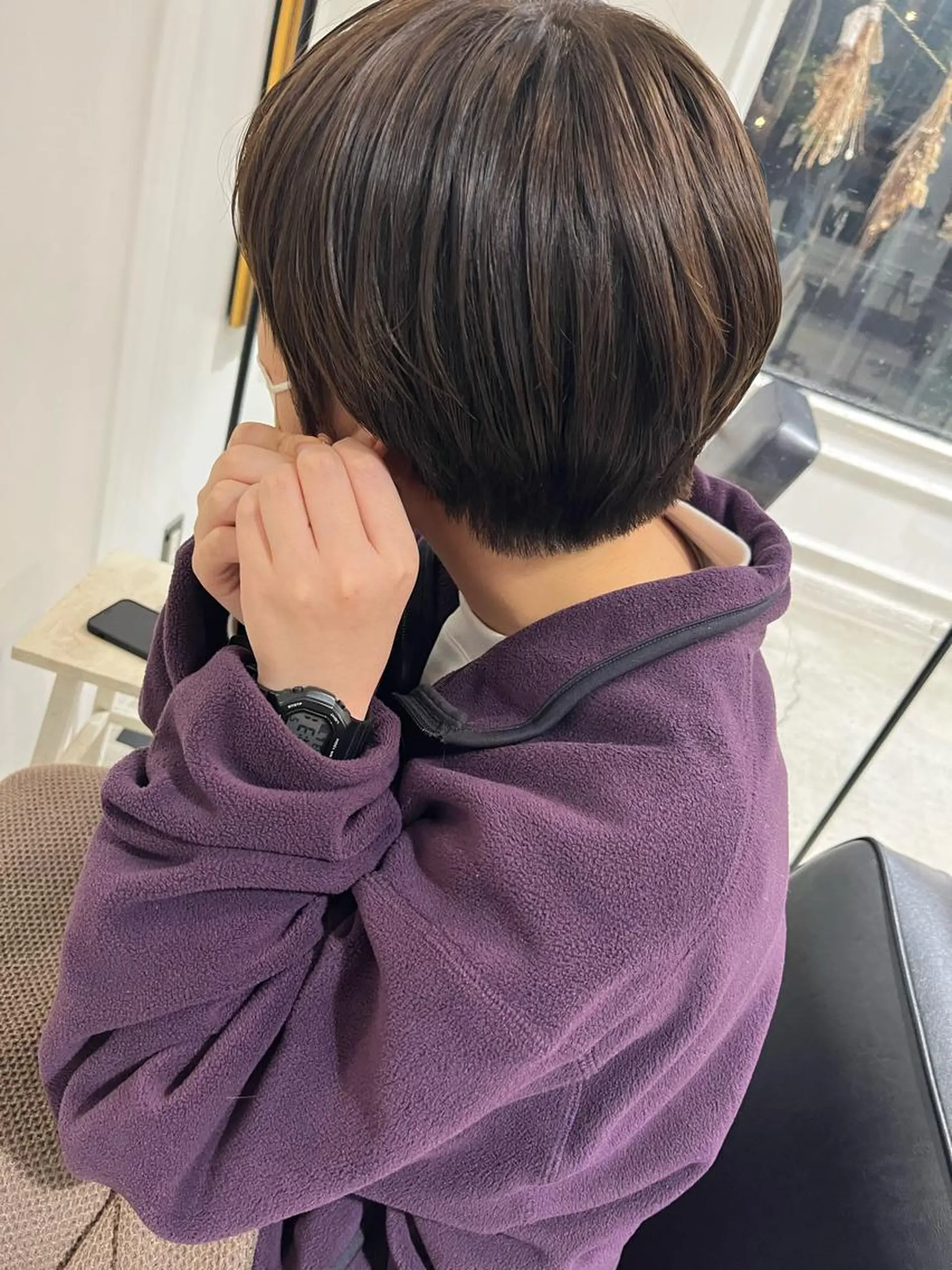 ショート カット ヘアカラー 西山 紗耶香🪽 透明感カラー/ボブのヘアスタイル