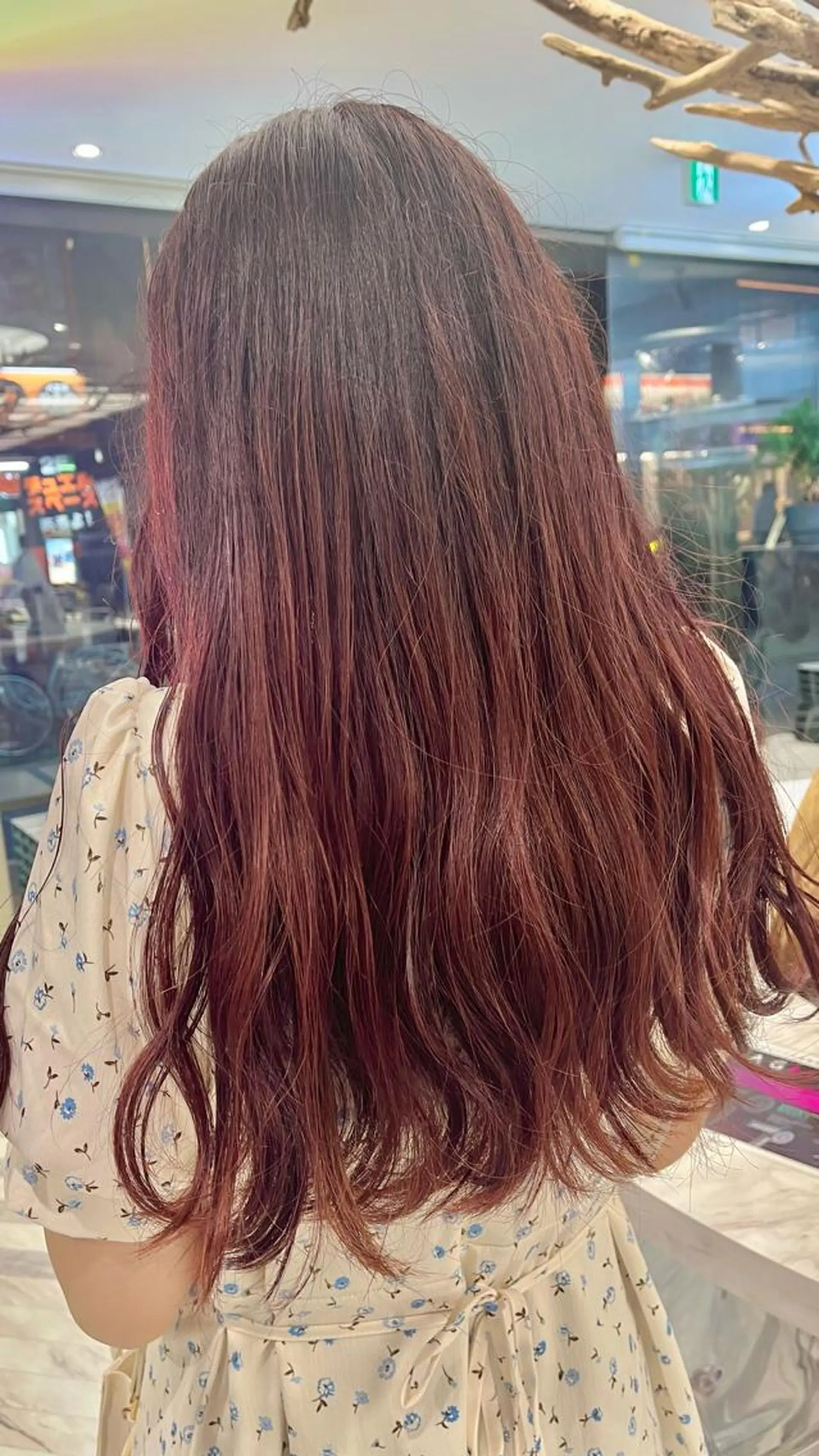 ロング カラー ピンクカラー mai🤍縮毛酸性ス トレート/アイリストのヘアスタイル