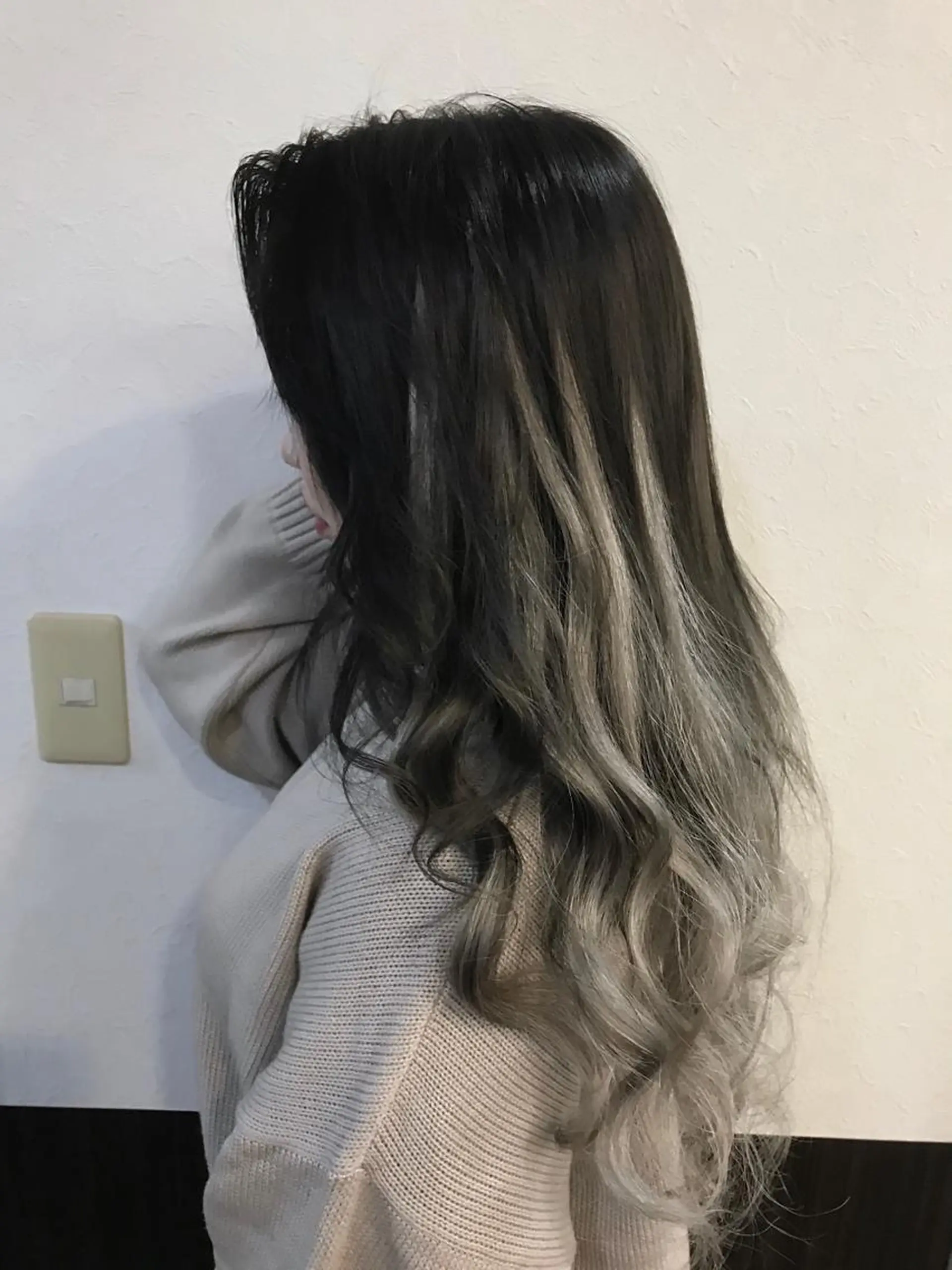 ロング カラー バレイヤージュ エクステ レイヤーカット ヘアカラー エクステ ていねい技術No.1 🌈諏訪 健太のヘアスタイル