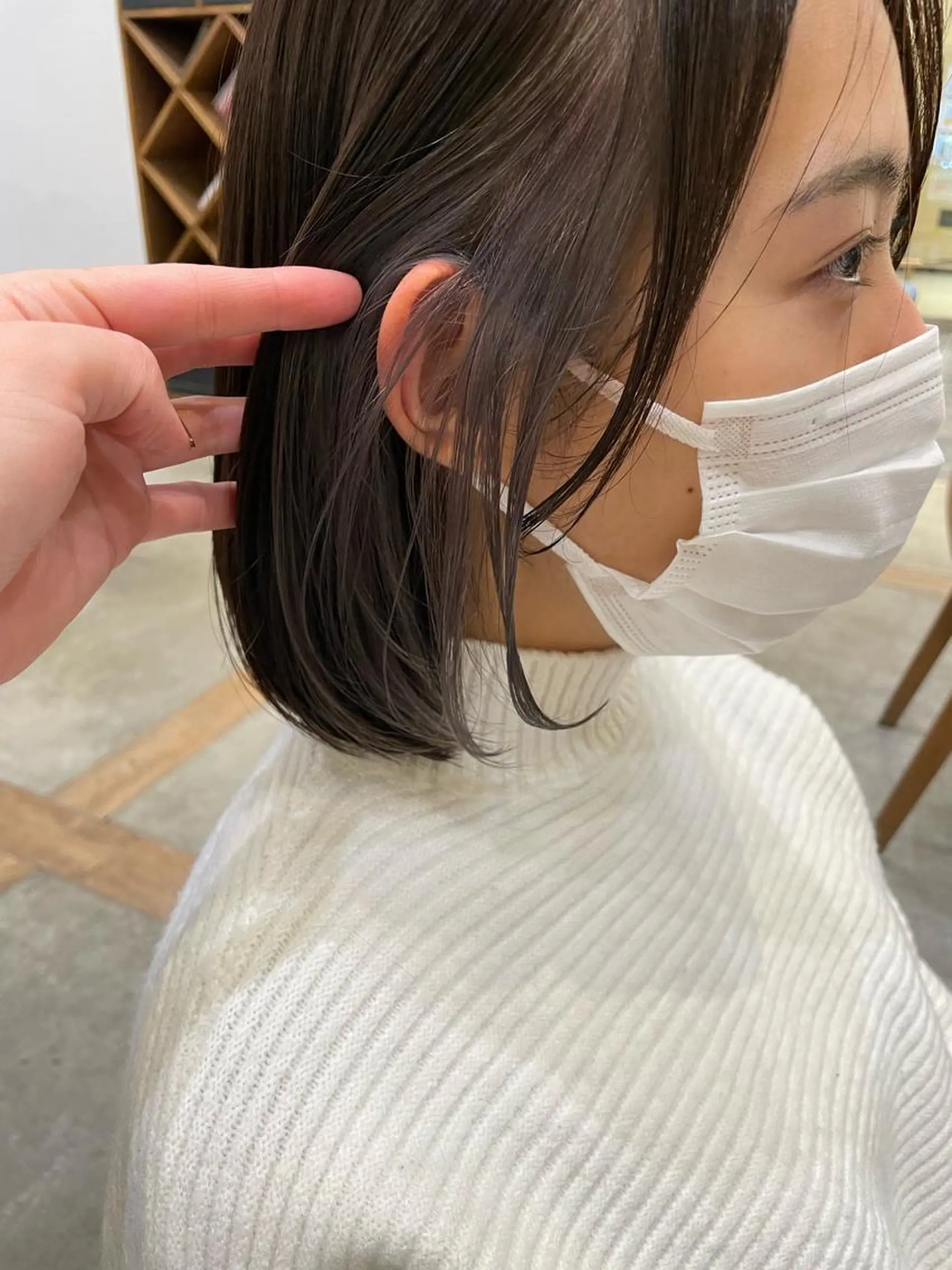 カラー インナーカラー OAK 学芸大学所属・秋葉萌　透明感カラー /レイヤー/ボブ♡のヘアスタイル