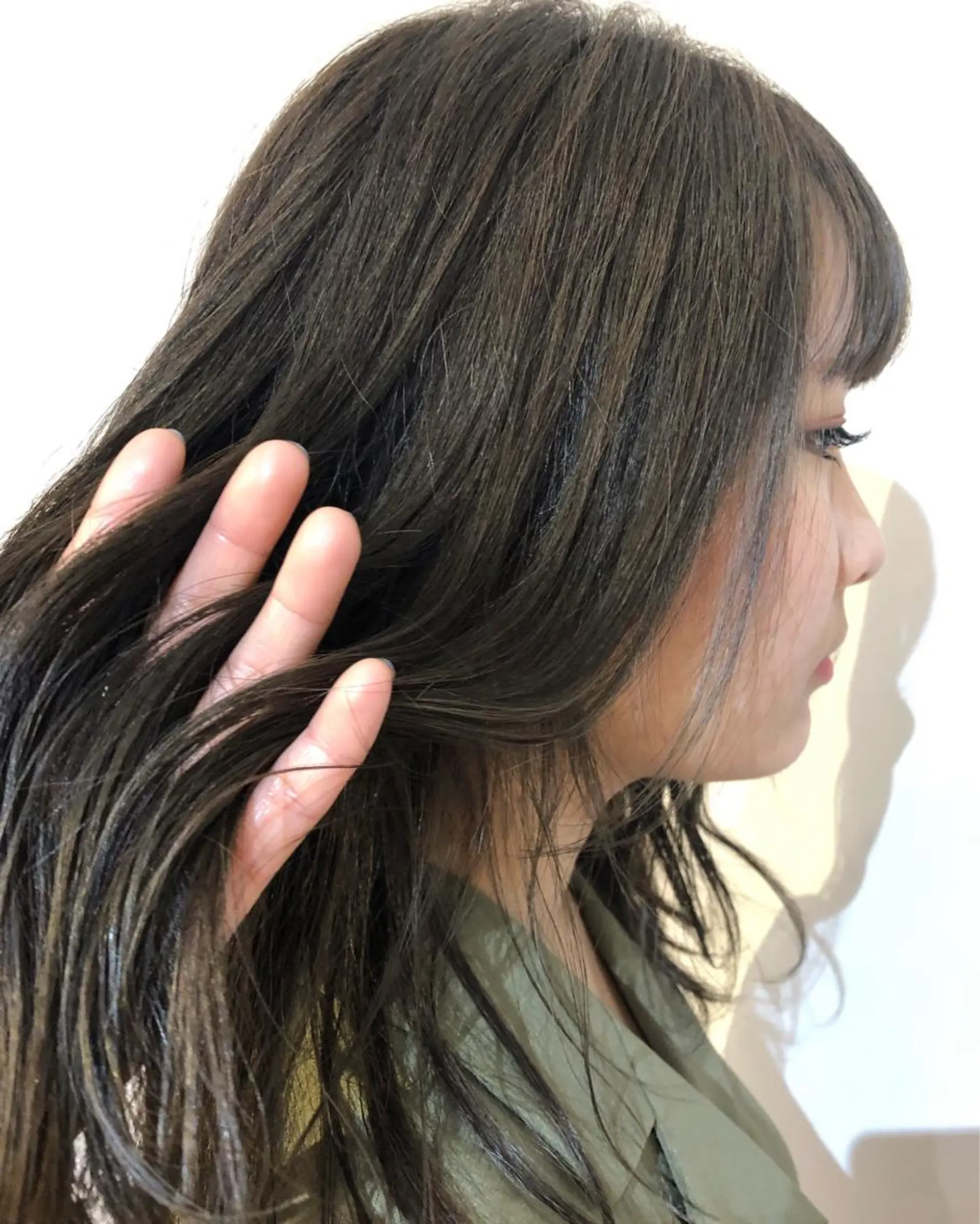 ロング カラー アッシュ ブリーチ ブリーチなしカラー spooopy所属・🕊大垣 めぐみ🕊のヘアスタイル