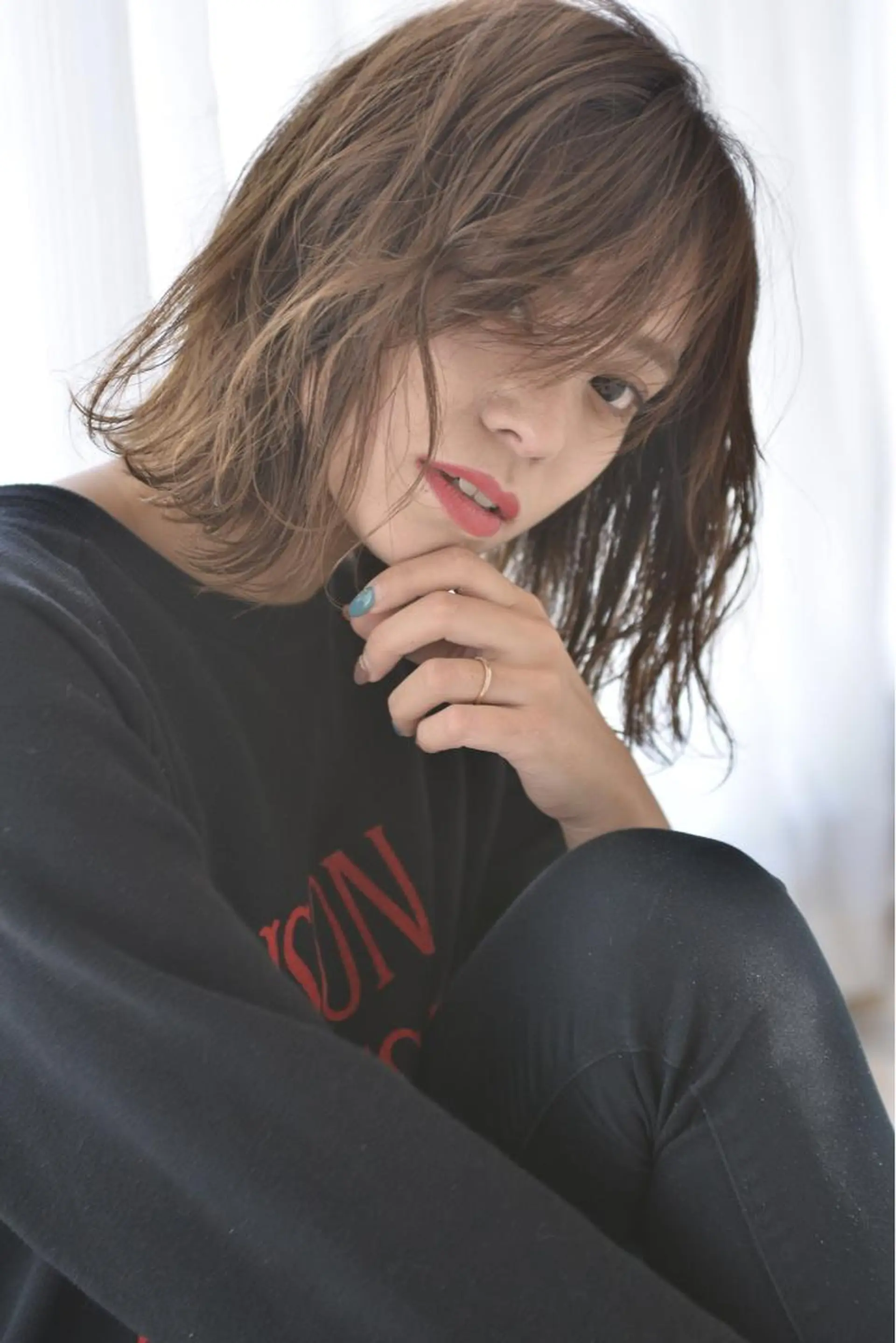 ミディアム カラー ひらやま りょういちのヘアスタイル