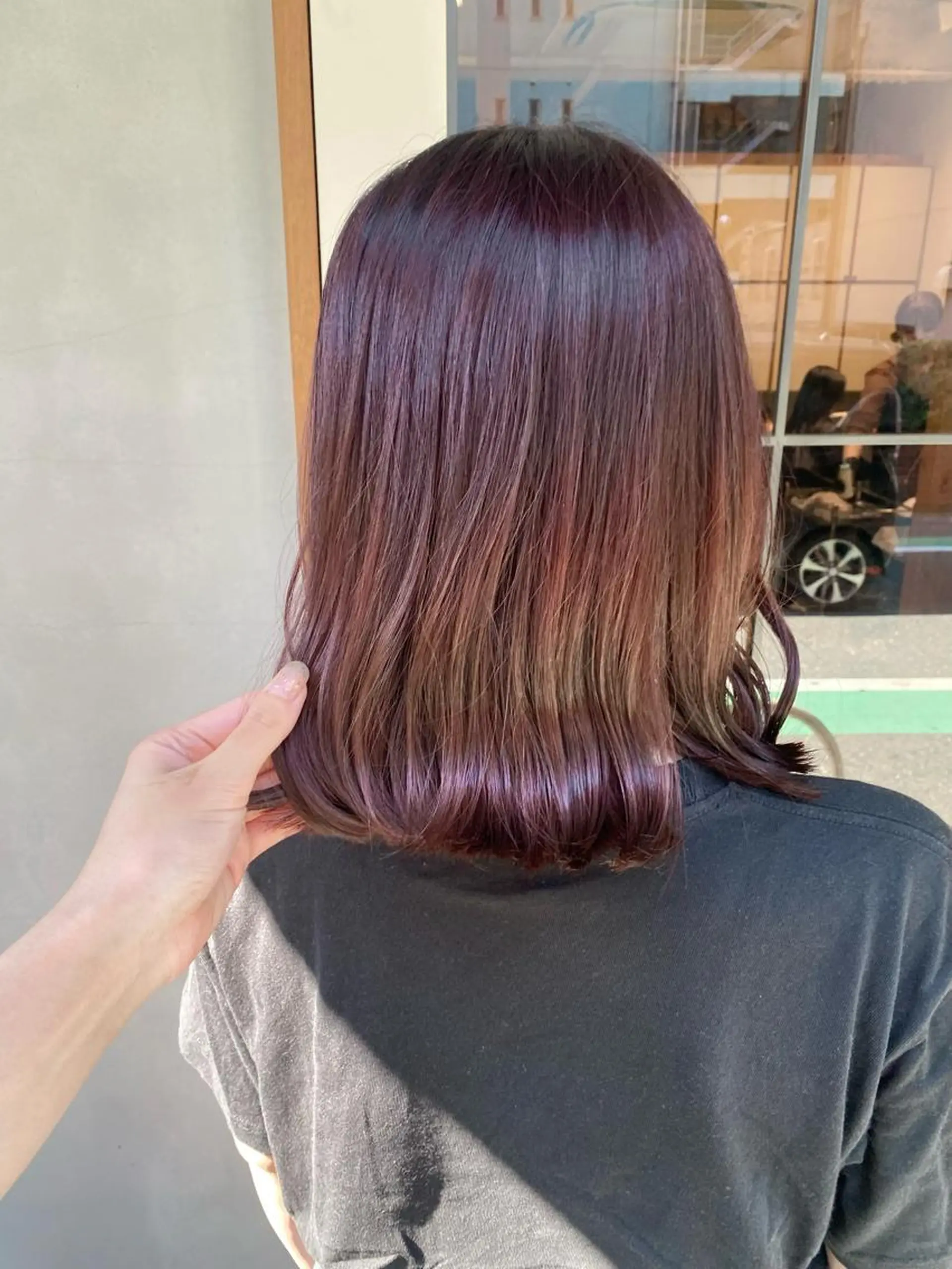 ミディアム カラー カット ヘアカラー トリートメント ENIF ヤマグチアツコのヘアスタイル