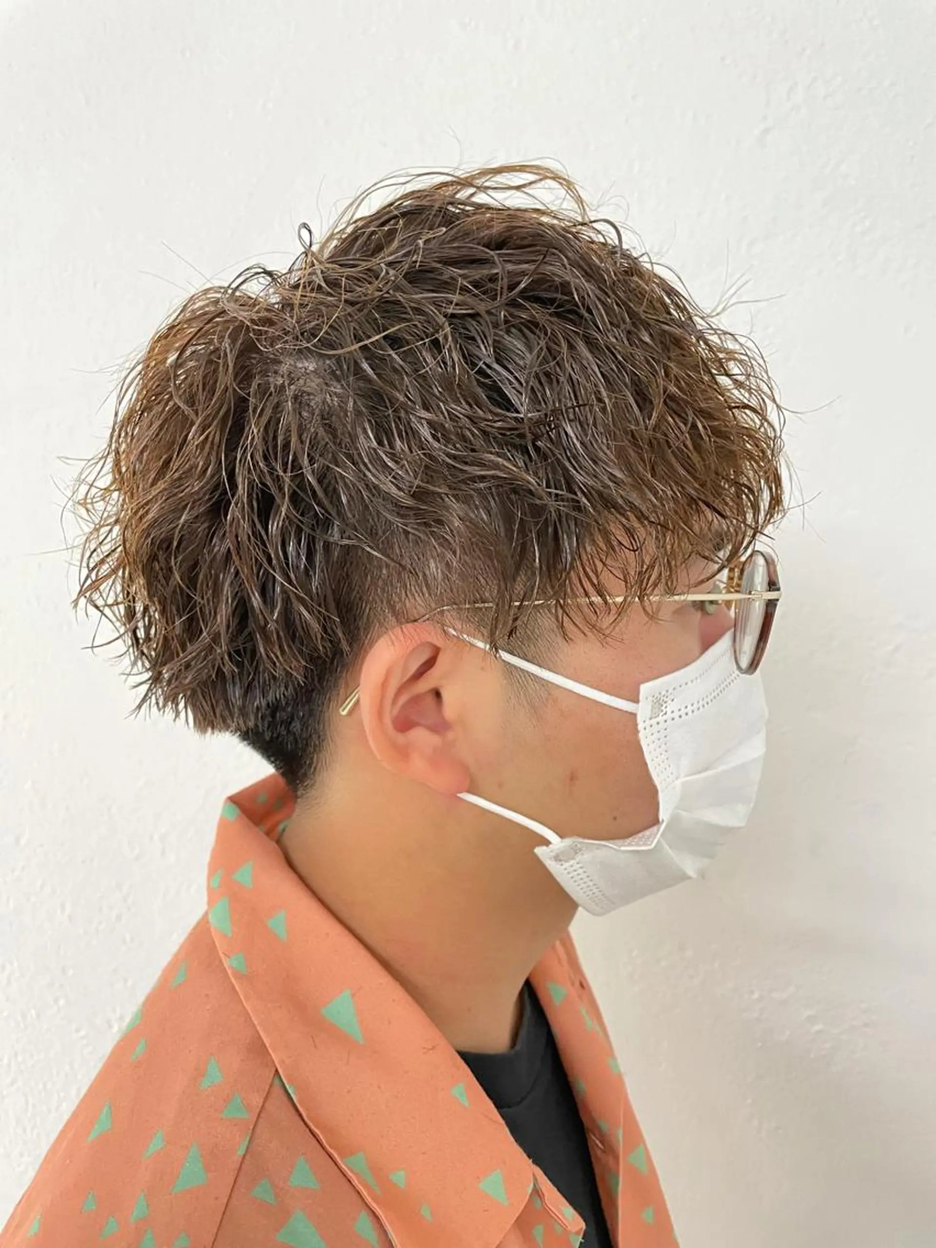 ショート カラー パーマ メンズ 【東北メンズヘア1 位受賞🥇】本間祐太のヘアスタイル