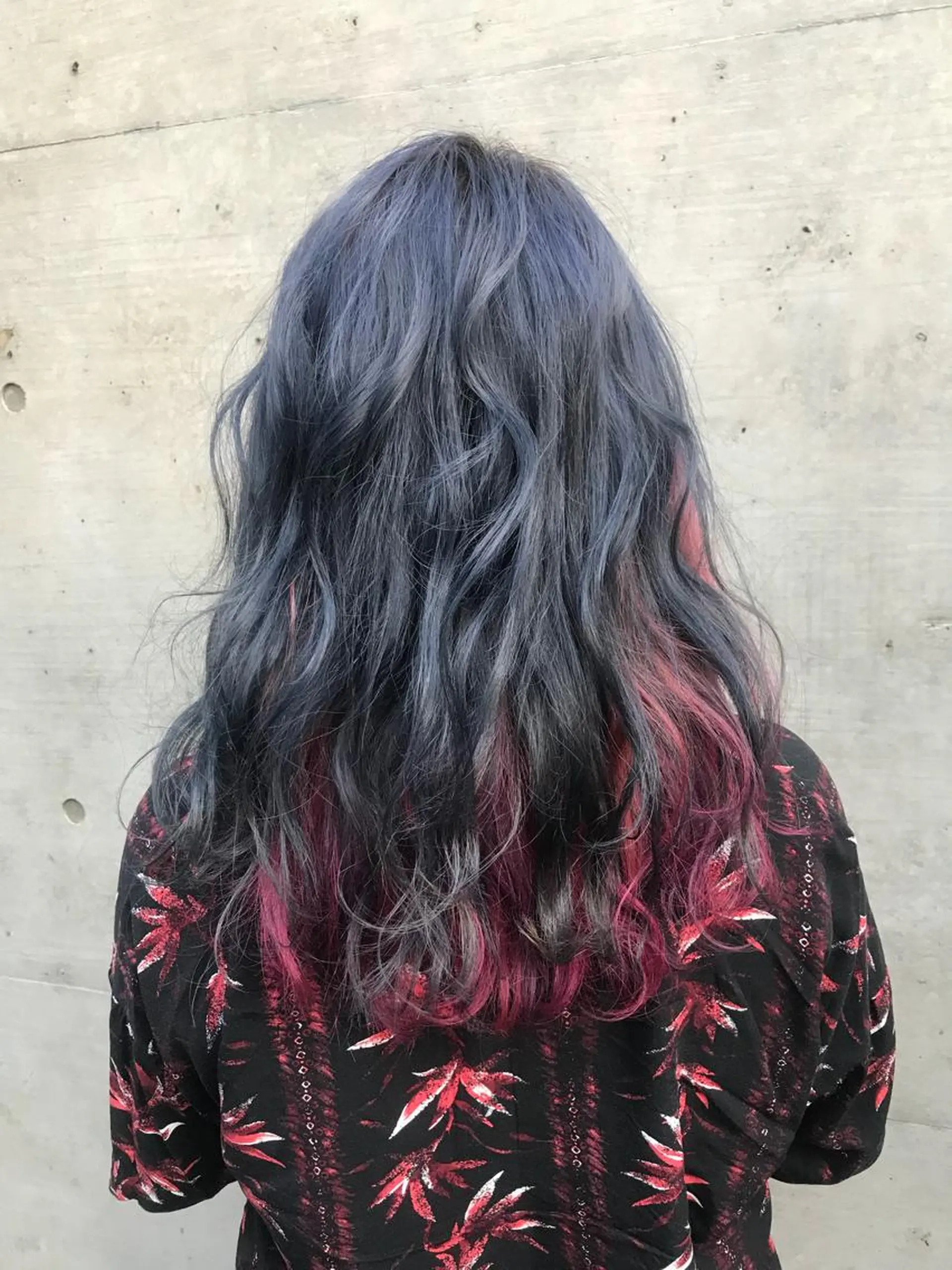 ロング カラー ブリーチ ブルーカラー ブルージュ ピンクカラー ていねい技術No.1 🌈諏訪 健太のヘアスタイル