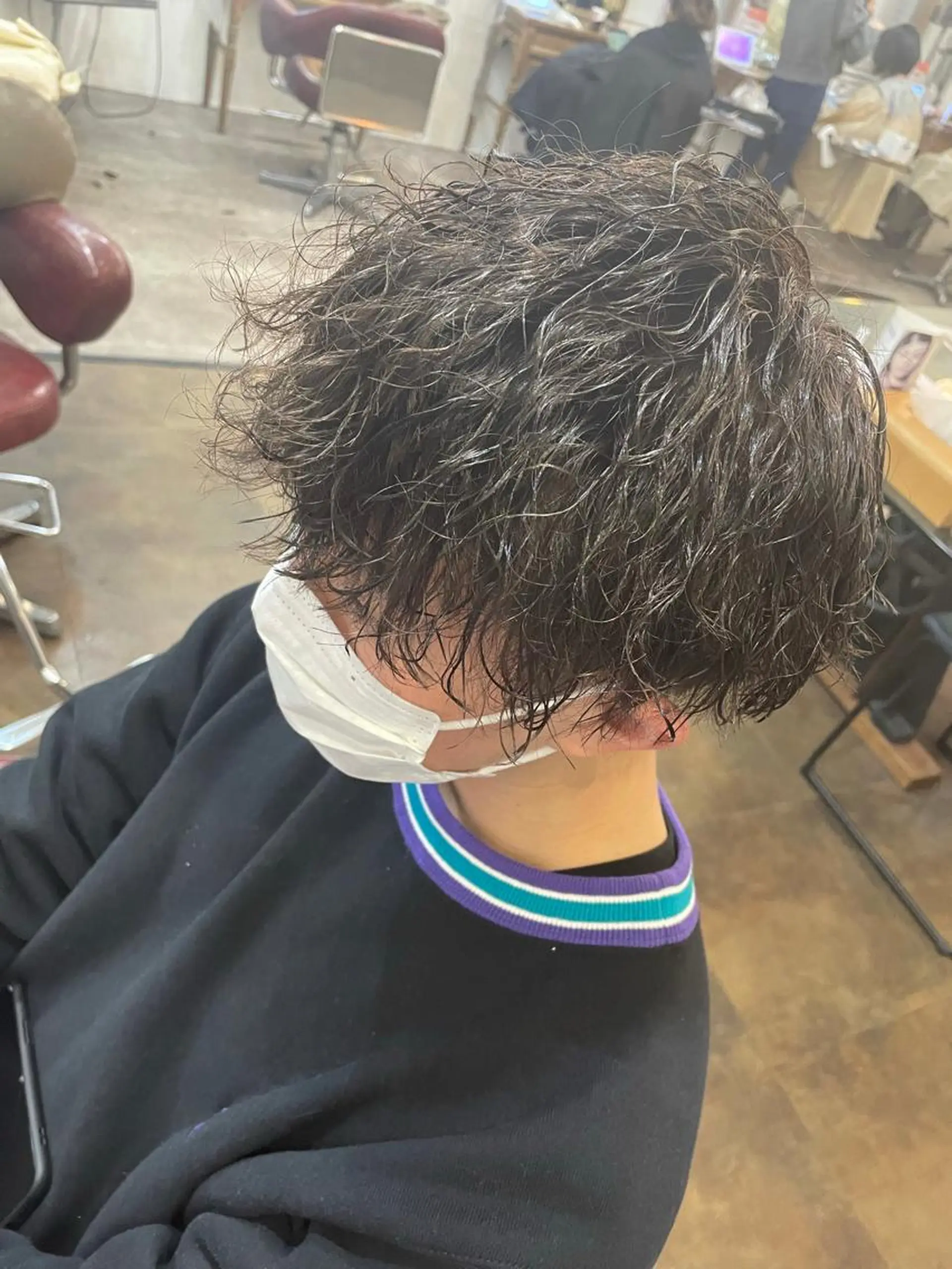 ショート パーマ メンズ カット パーマ トリートメント パーマ美容師 /小泉賢徒のヘアスタイル