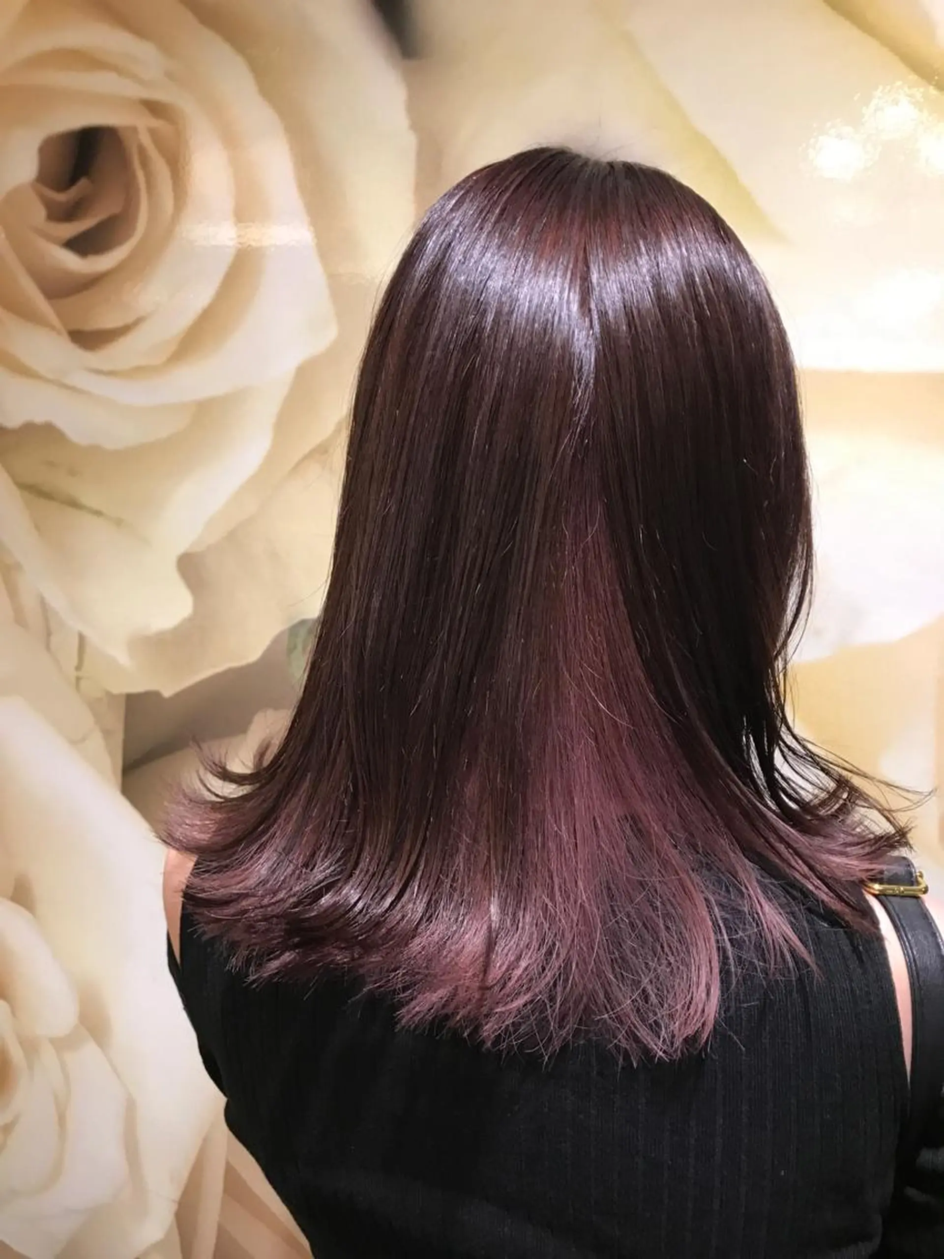 ミディアム カラー ブルーカラー インナーカラー ピンクカラー 🔹TOMO🔹 圧倒的経験値🔹のヘアスタイル