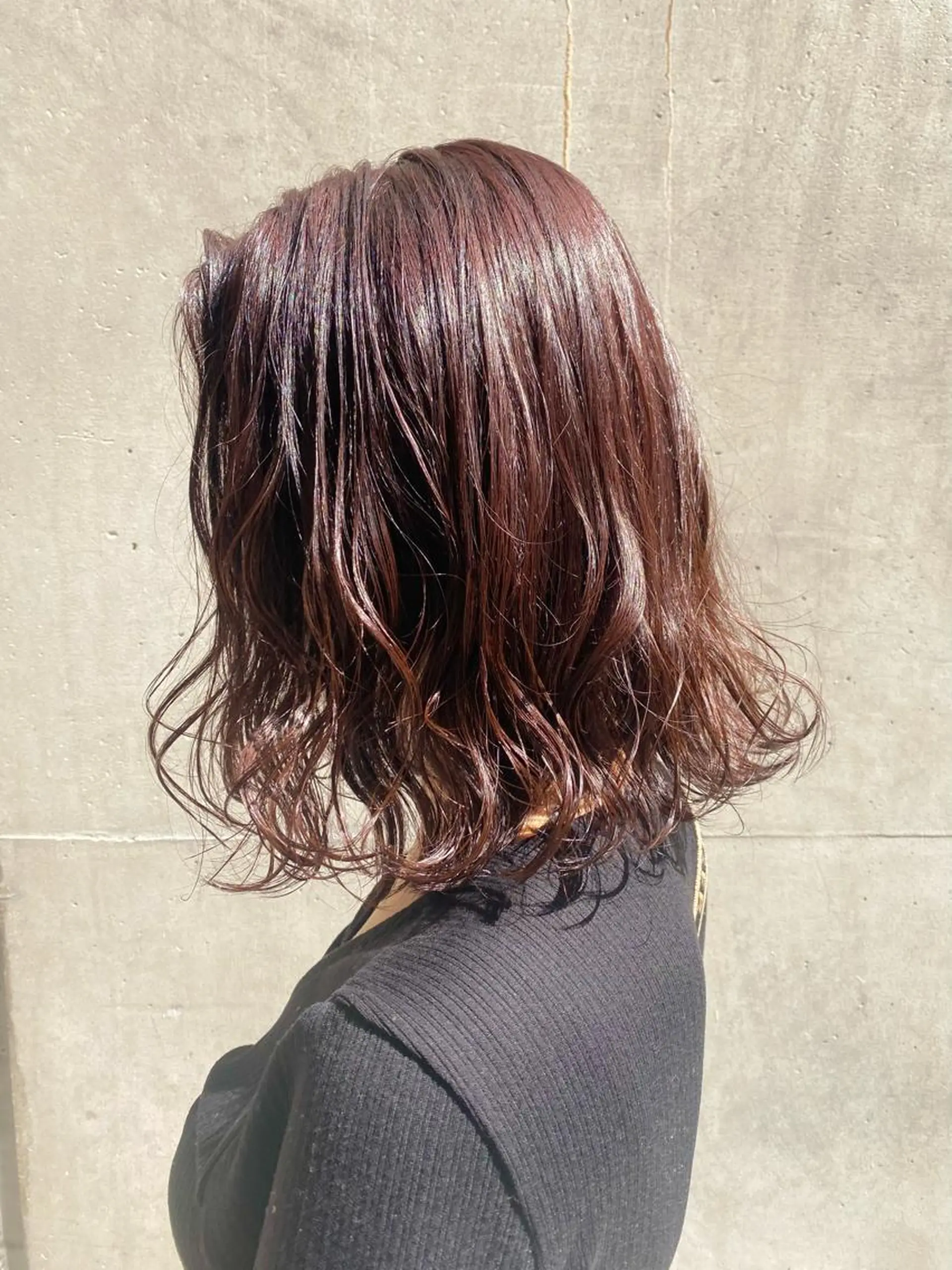 ミディアム カラー ブリーチ ブリーチなしカラー レッドカラー カット ヘアカラー トリートメント ハル🌸柔色/ ブリーチなし/艶髪のヘアスタイル