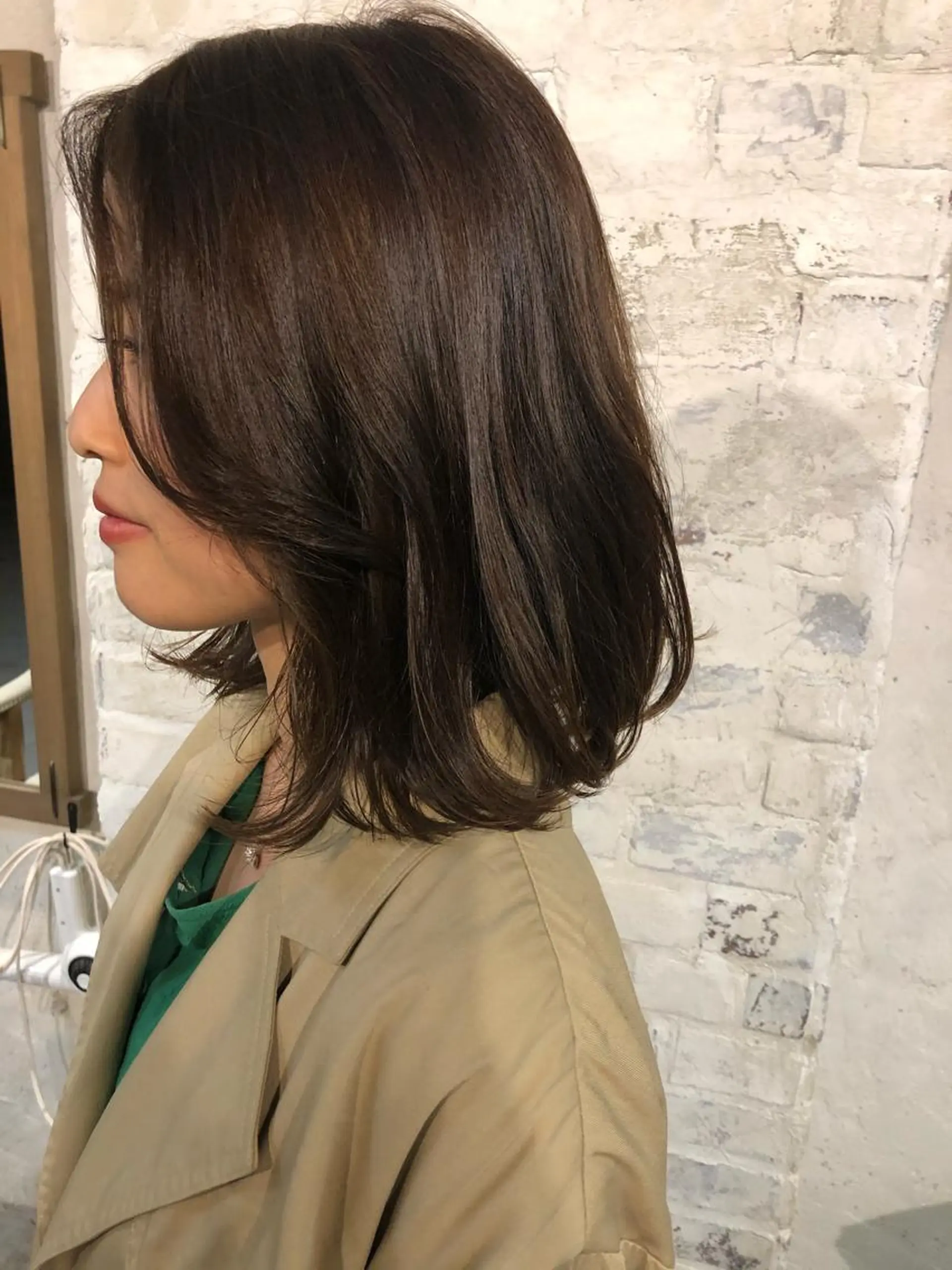 ミディアム カラー イルミナカラー 泊 紗羅のヘアスタイル