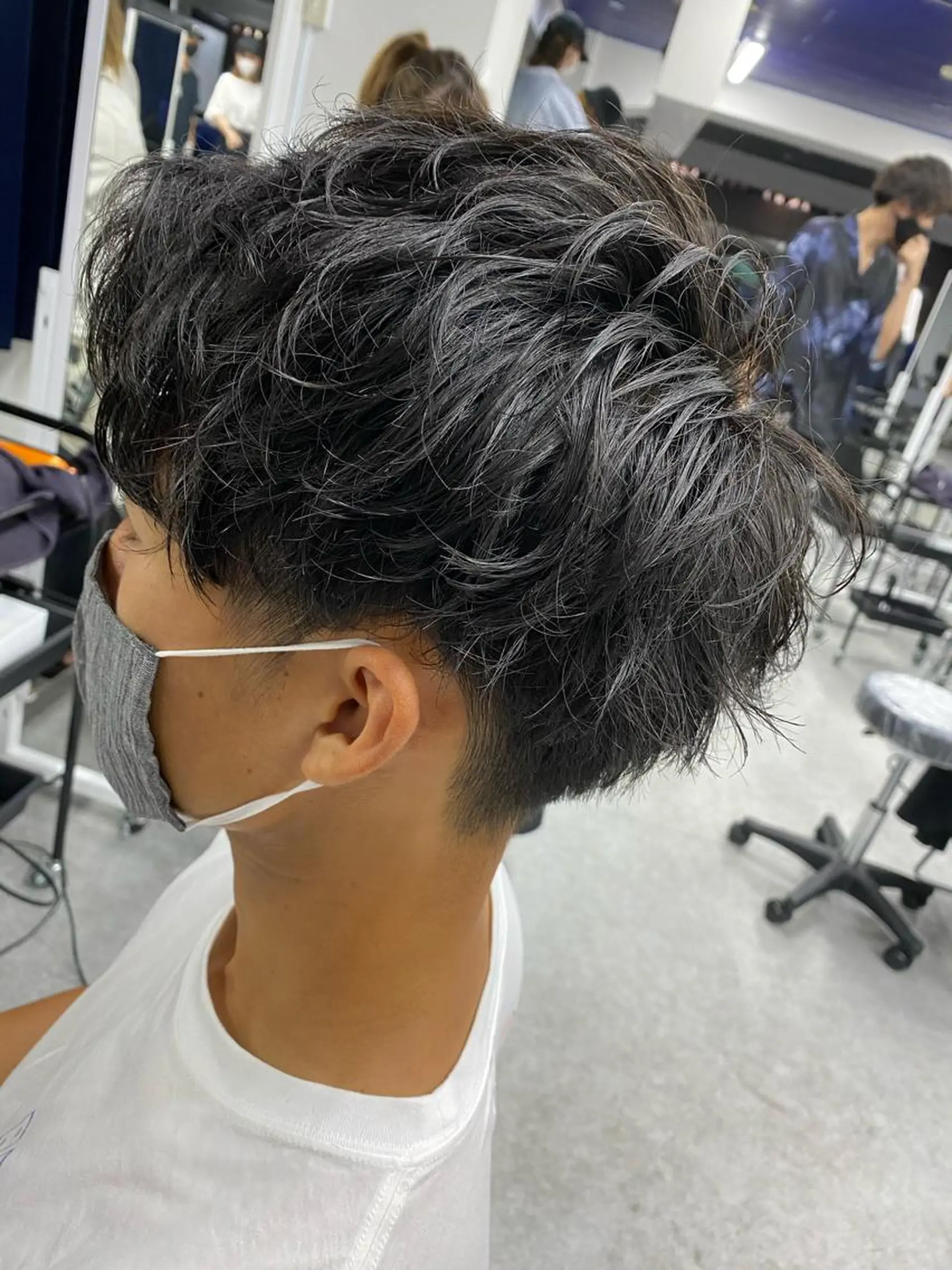 ショート パーマ メンズ 🟦ニュアンス/メン ズパーマ横浜🟦のヘアスタイル