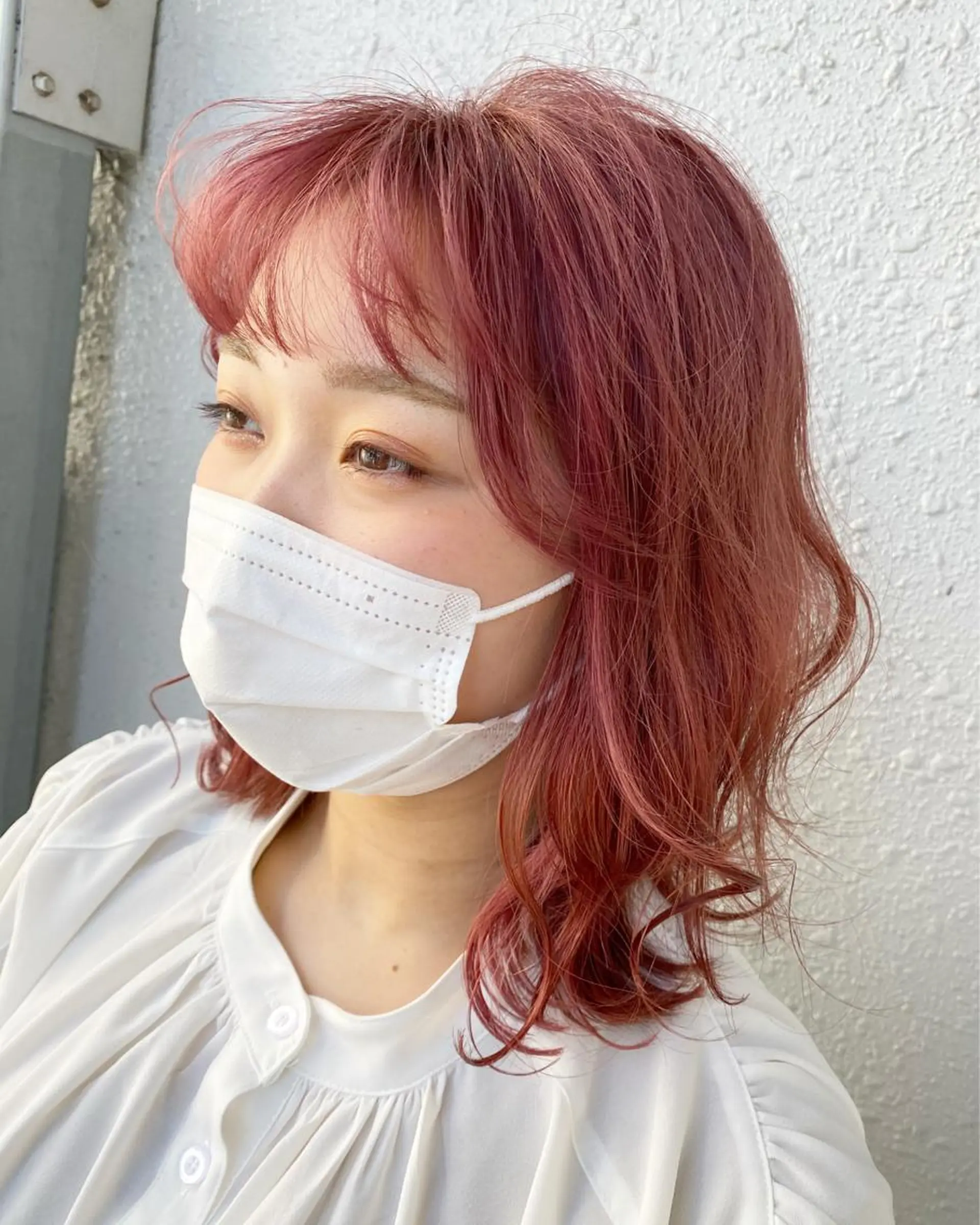 ミディアム カラー ブリーチ ヘアカラー トリートメント 後藤紗英/髪質改善 /オリーブベージュのヘアスタイル