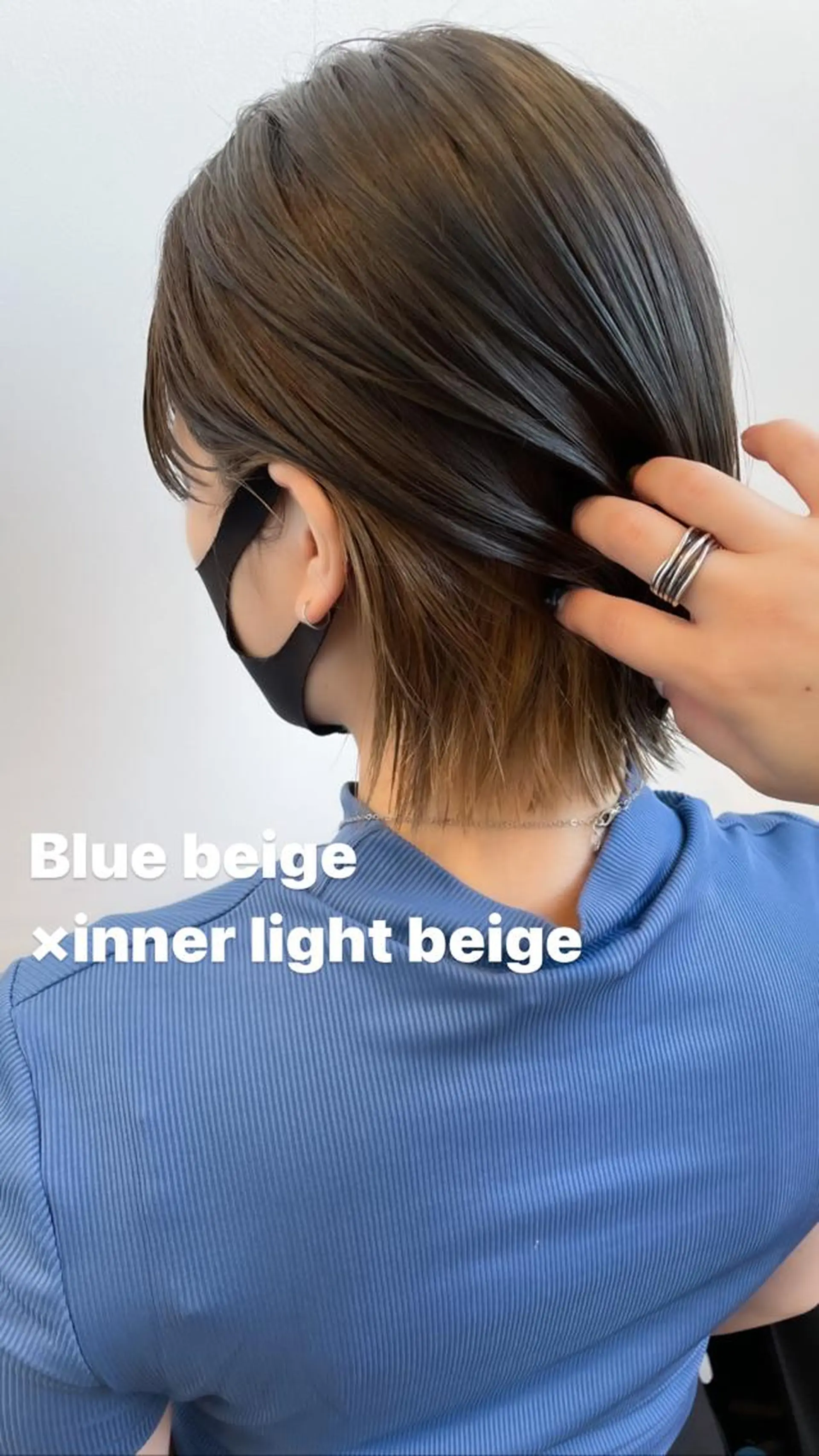 ショート カラー ヘアアレンジ ミニボブ/ブリーチ 🌈MISATOのヘアスタイル