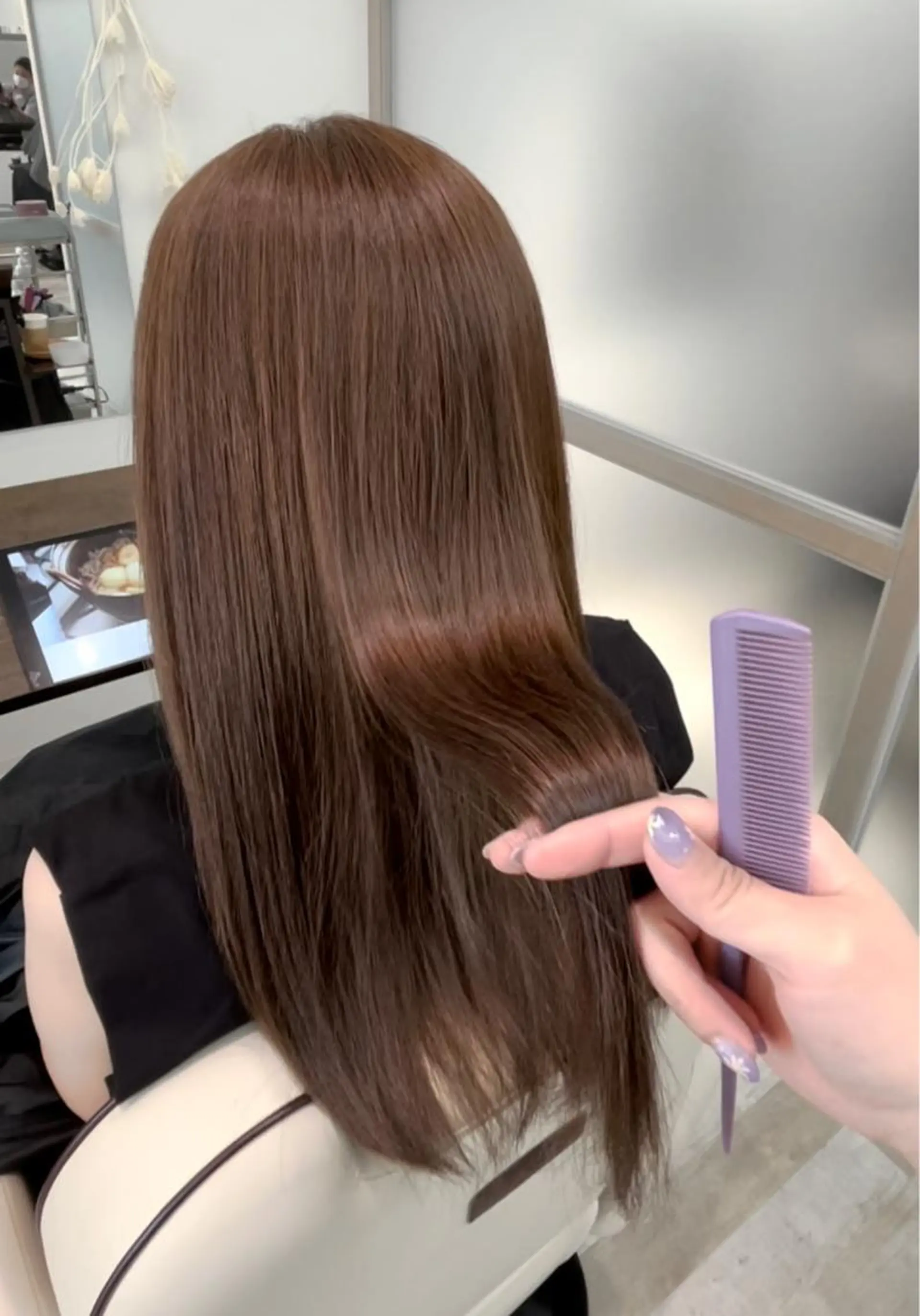 ロング カラー カット ヘアカラー トリートメント 🫧MITO カイレアサロン🫧のヘアスタイル