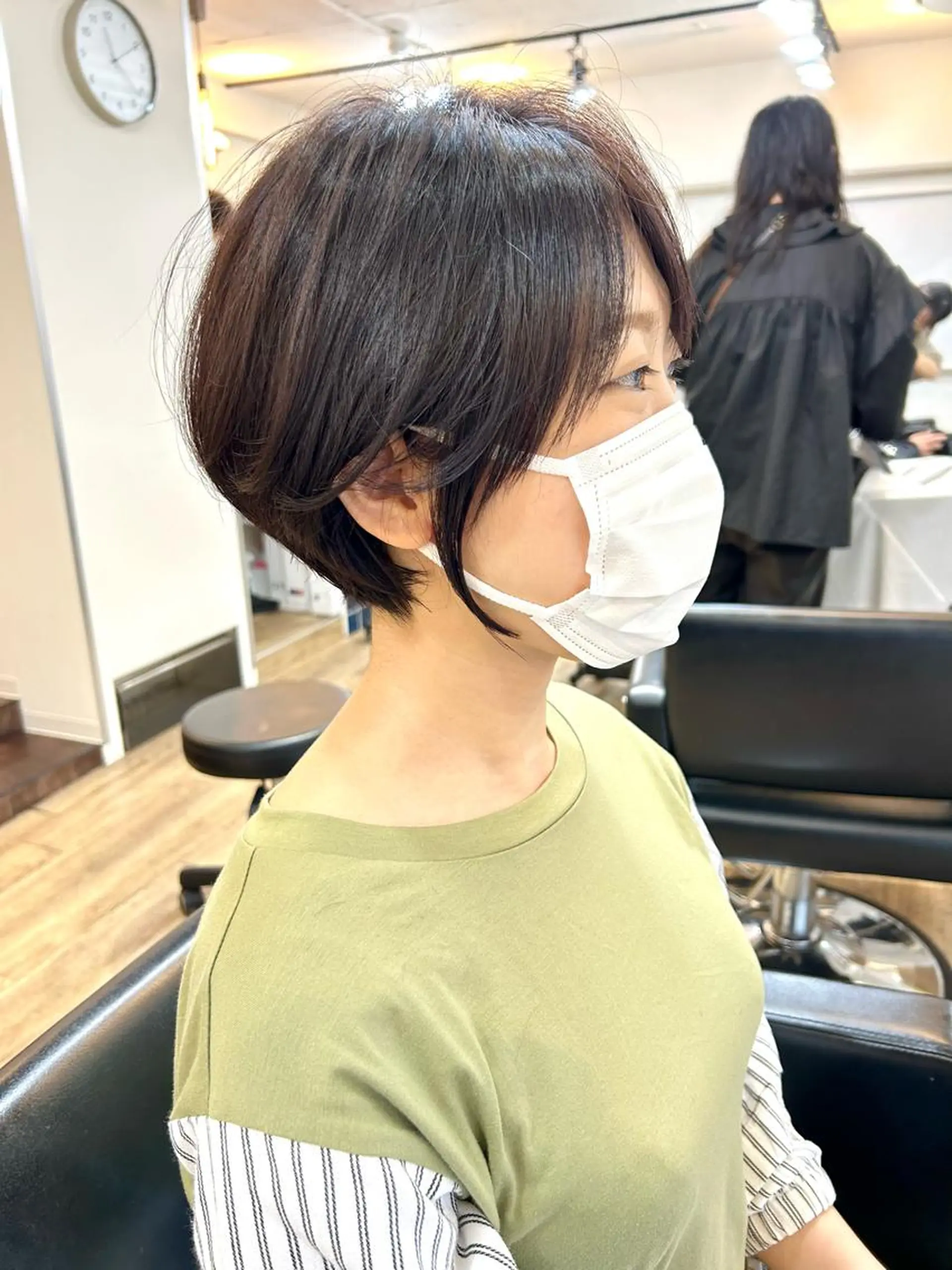 ショート カラー ブリーチ ケアブリーチ ダブルカラー ハイライトカラー イルミナカラー lab.by ioe中崎店所属・中北篤志 ショートボブのヘアスタイル