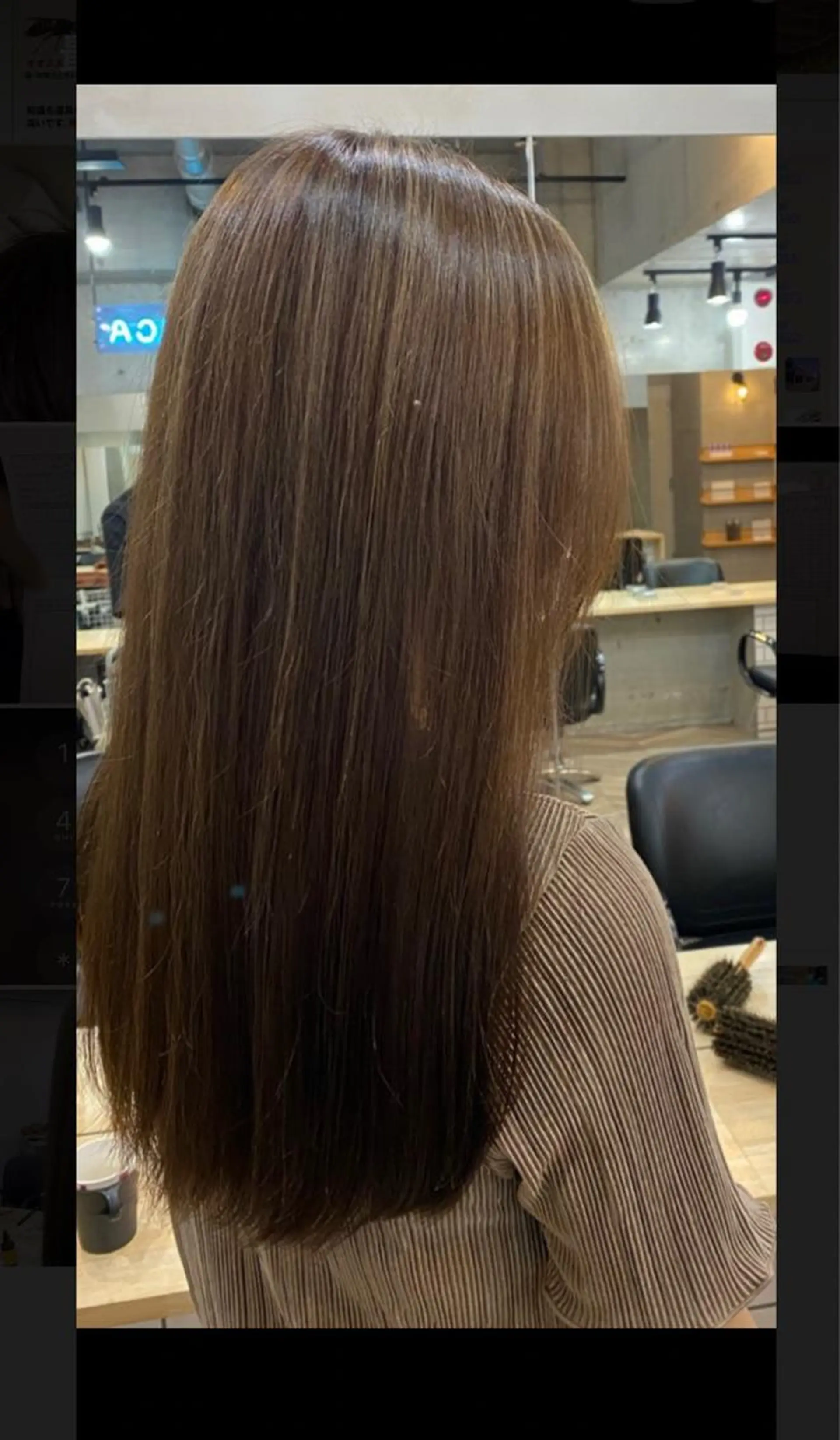 ロング ハイライト アンジェリカ難波所属・的塲 優弥のヘアスタイル