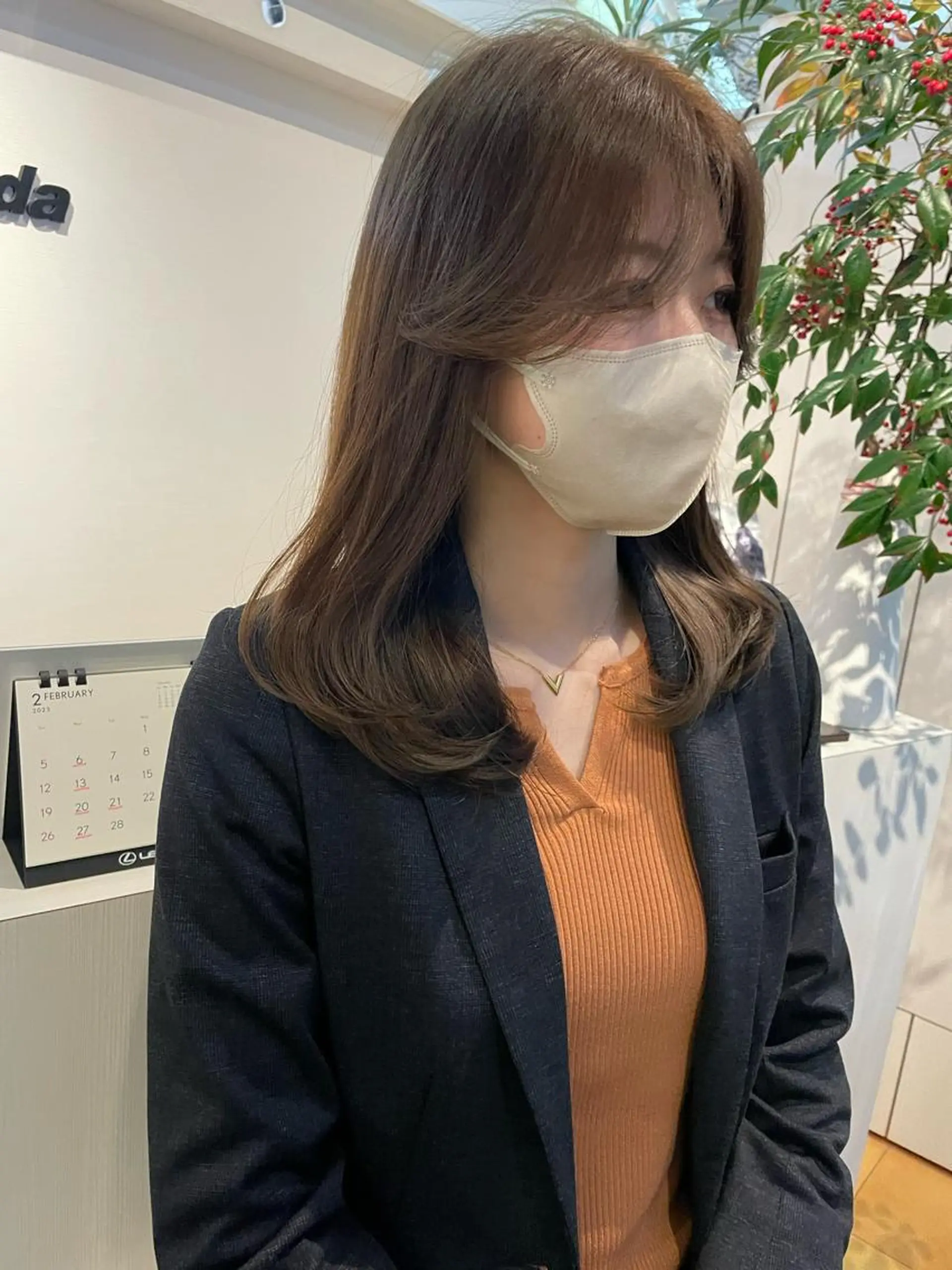 ロング カット ヘアカラー トリートメント こいけ ほのかのヘアスタイル