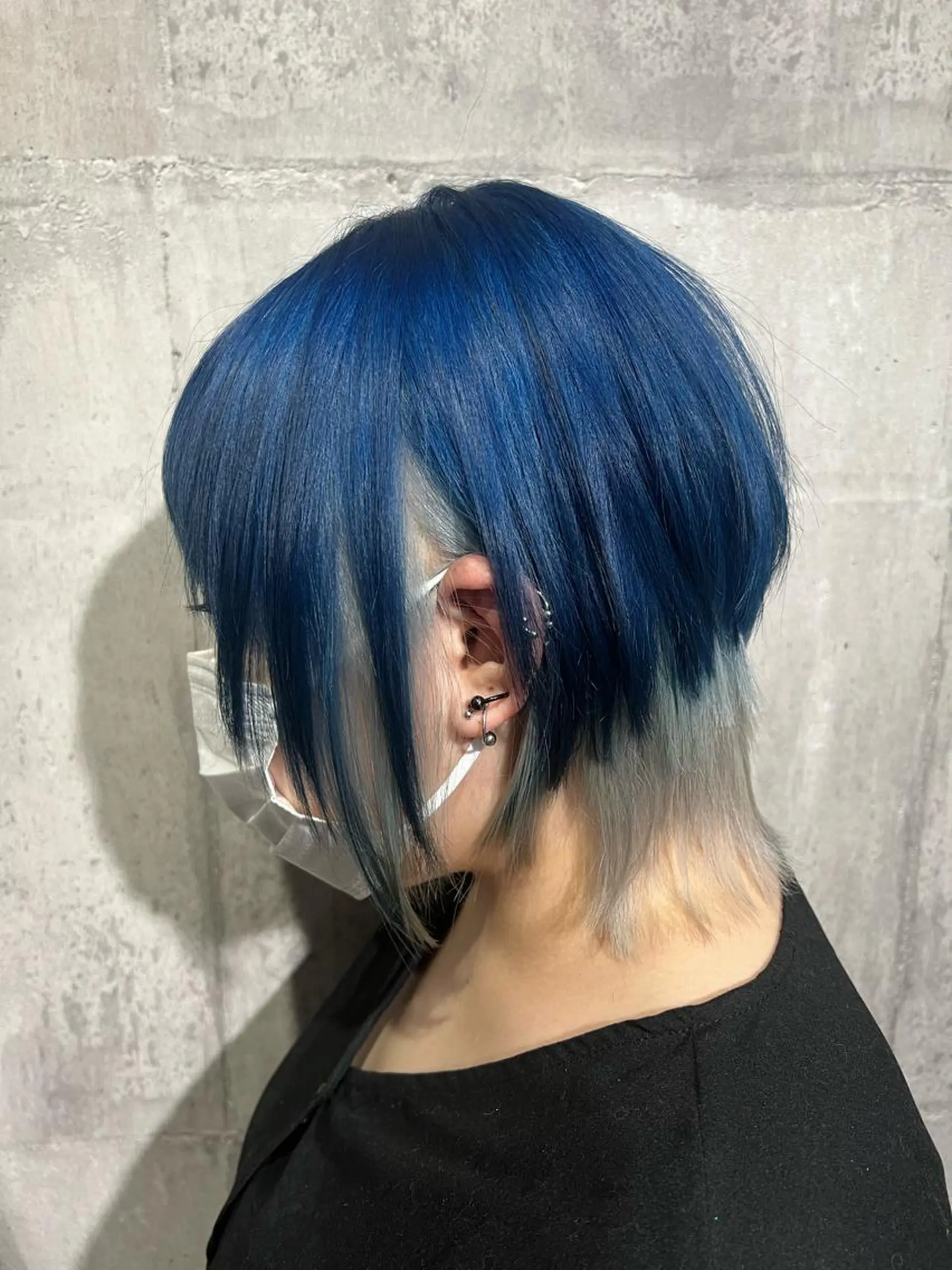 ミディアム カラー mimiiy梅田 中崎町ハイトーンのヘアスタイル