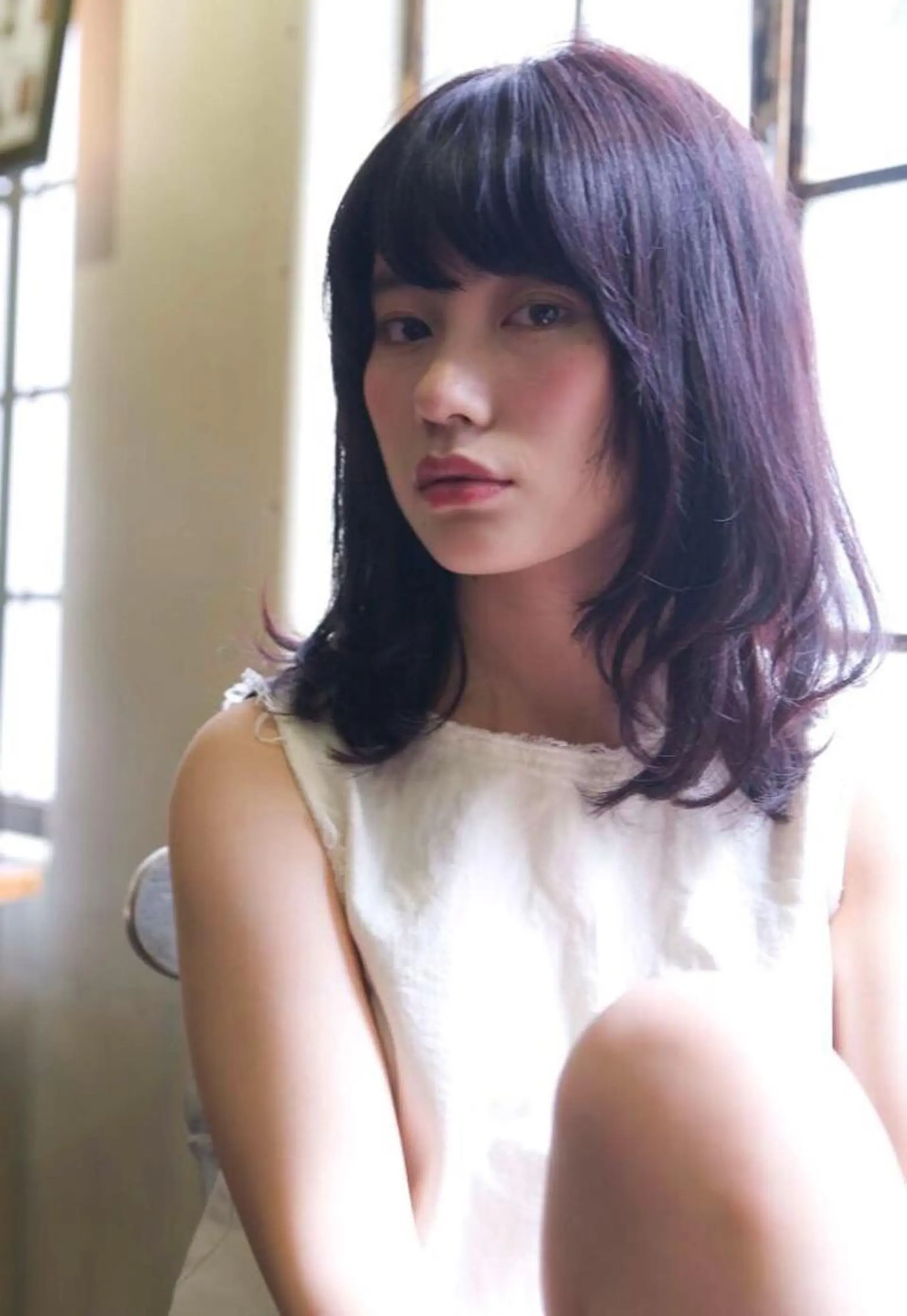 ミディアム セミロング ロング カラー hao所属・西山 頌太のヘアスタイル