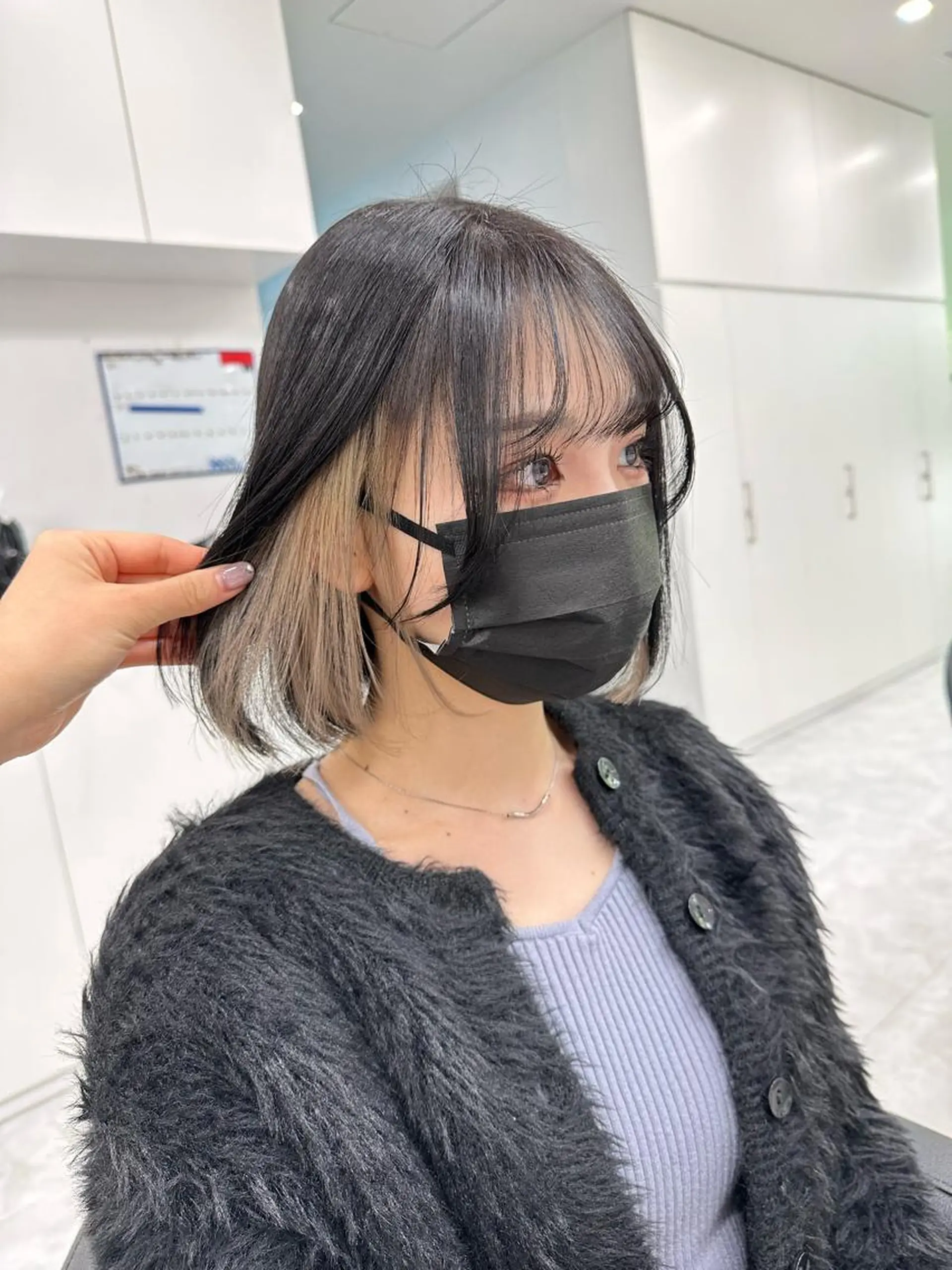 ミディアム カット ヘアカラー トリートメント 💖SAE💖 銀座美容師のヘアスタイル