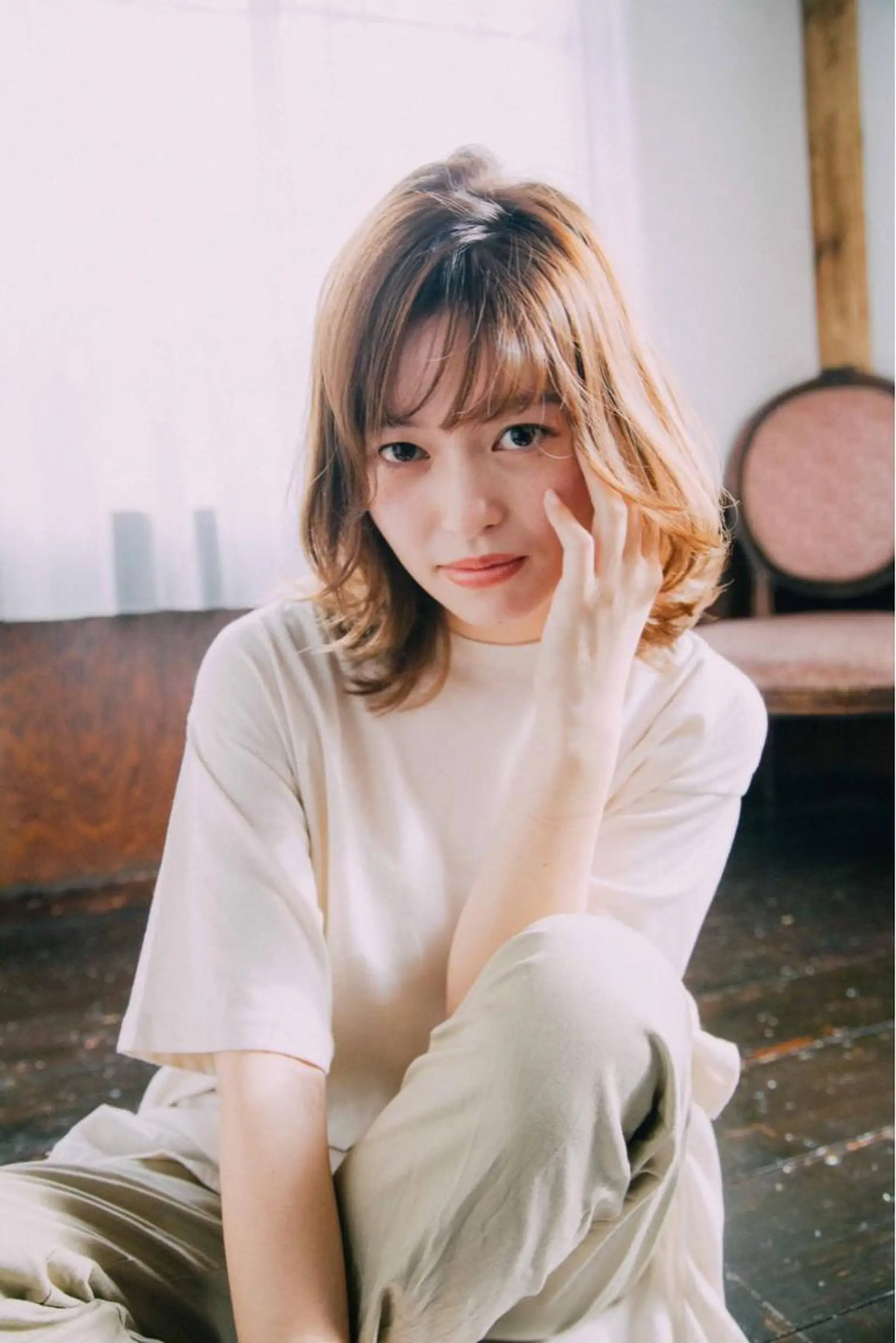 ミディアム 中田  翔のヘアスタイル