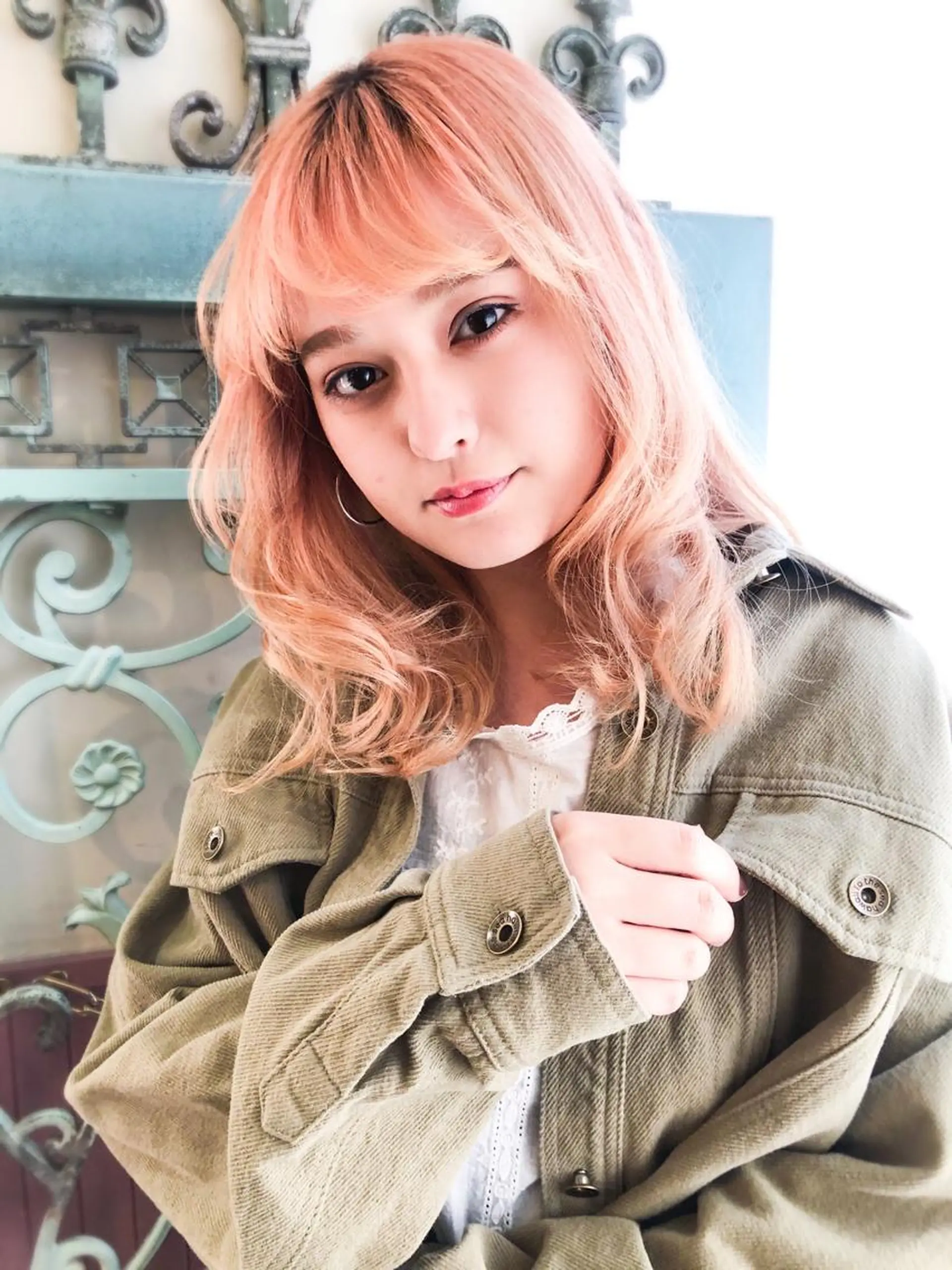 セミロング カラー パーマ ヘアアレンジ メンズ 表参道Lise おおいしおりのヘアスタイル