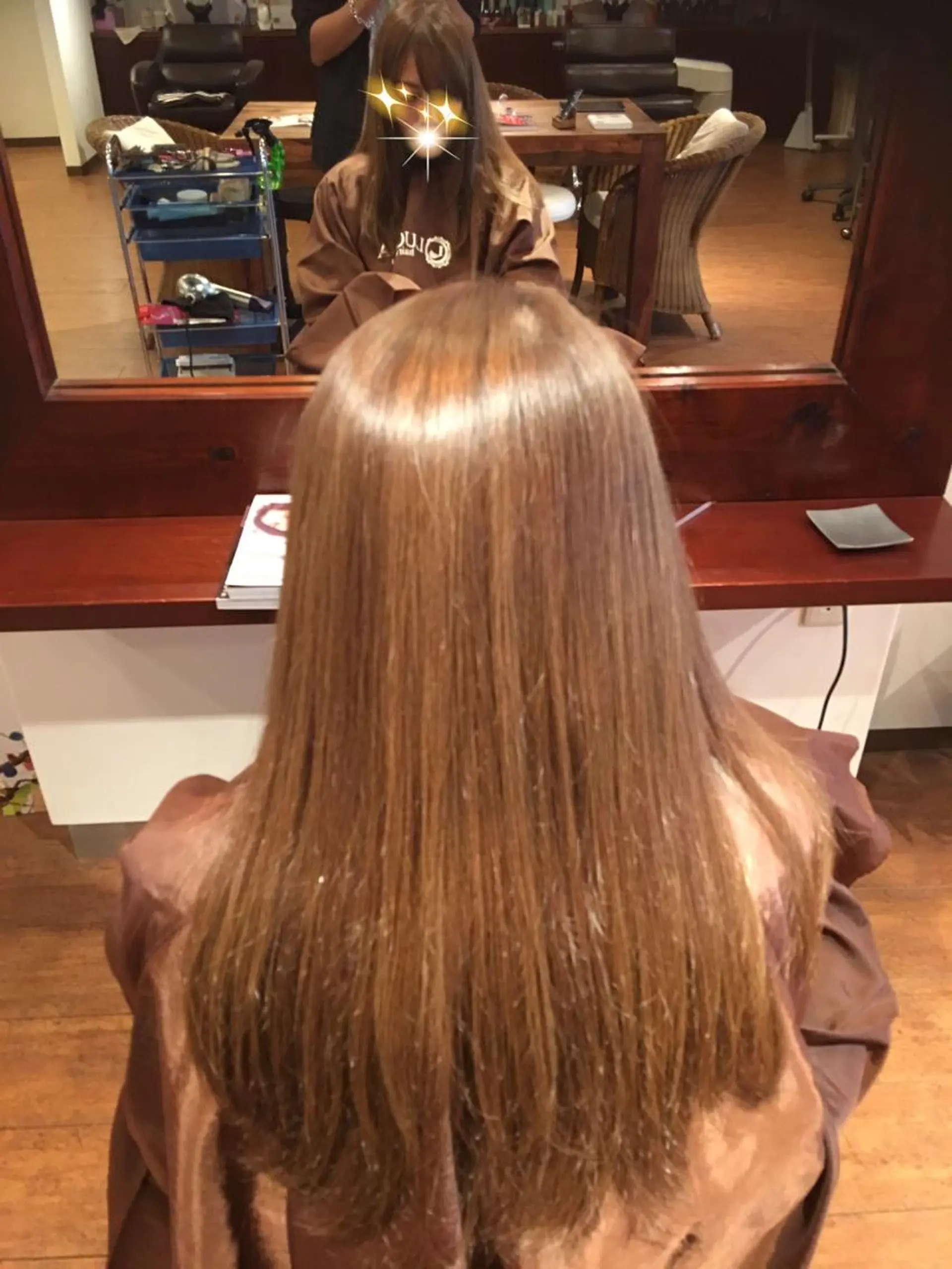 セミロング ロング カット 縮毛矯正 髪穂庵カミノキモチ所属・🌈喜村 正志🌈のヘアスタイル