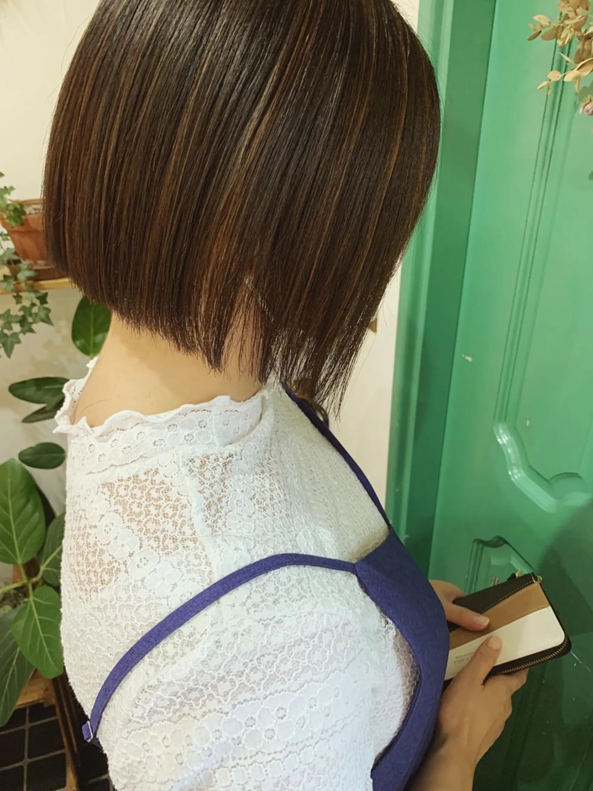 ショート ボブ 縮毛矯正 カット 縮毛矯正 トリートメント 佐藤 美咲のヘアスタイル