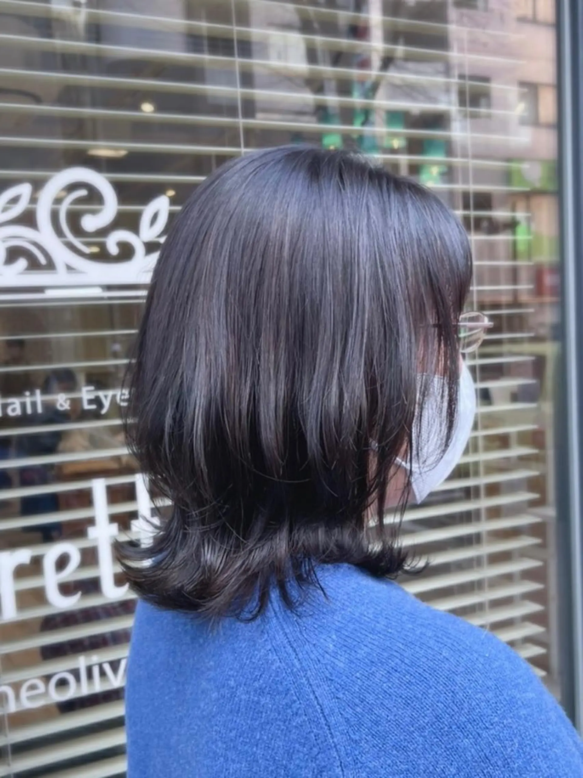 ミディアム 馬場智哉 白髪ぼかしハイライトのヘアスタイル