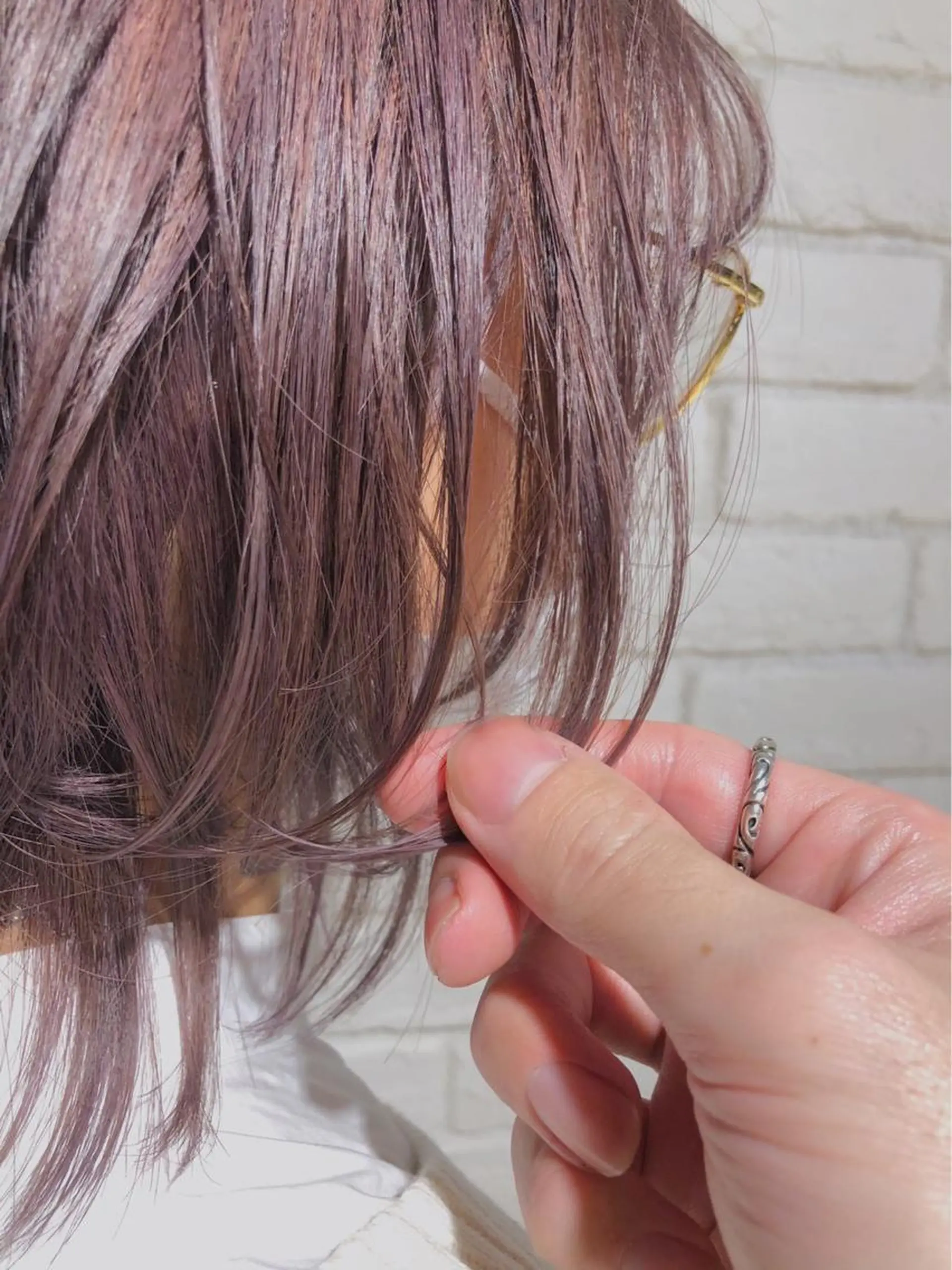 セミロング カラー 美髪×縮毛矯正 水上真由美😘のヘアスタイル