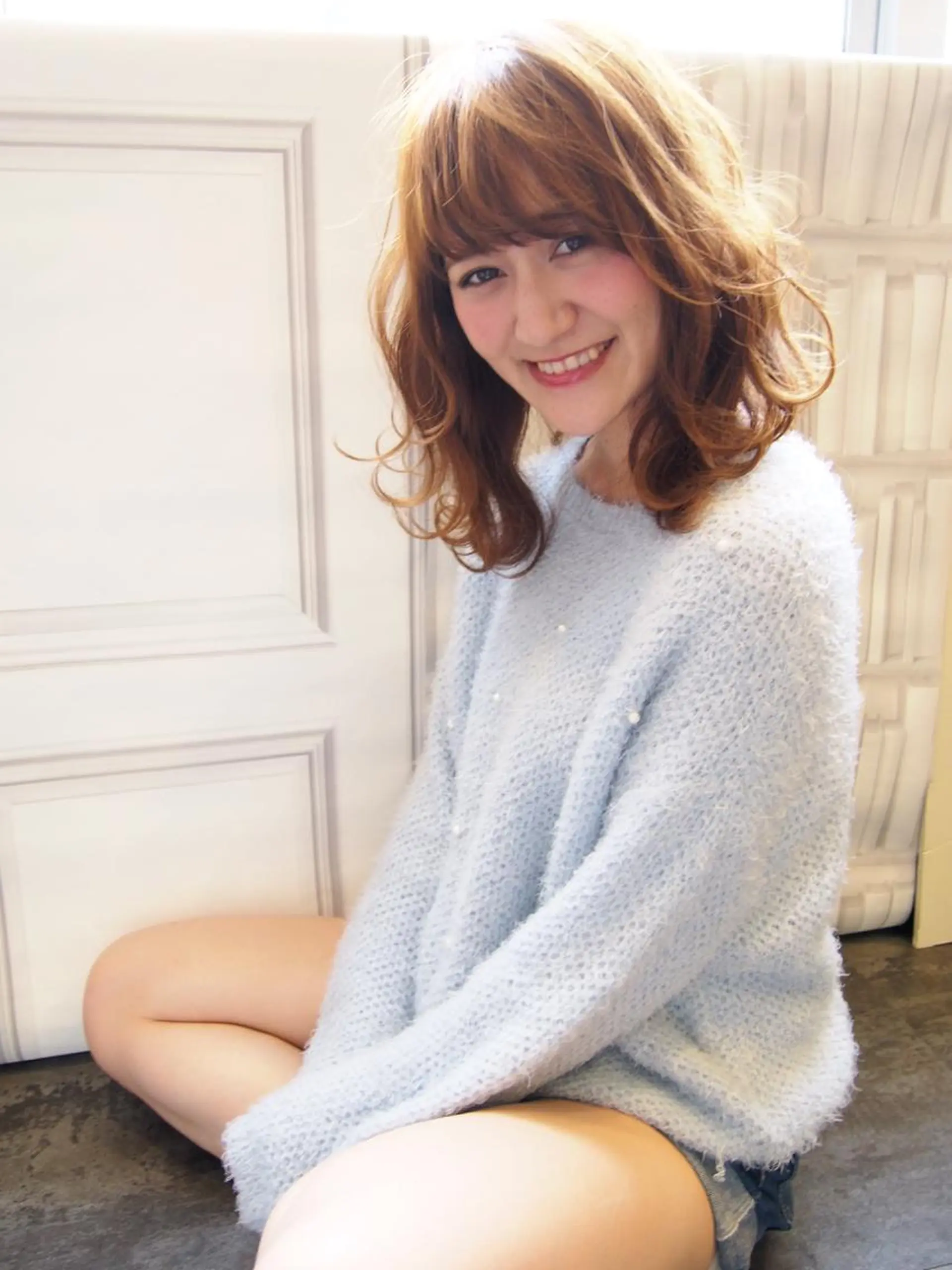 ミディアム パーマ ほさか しんごのヘアスタイル