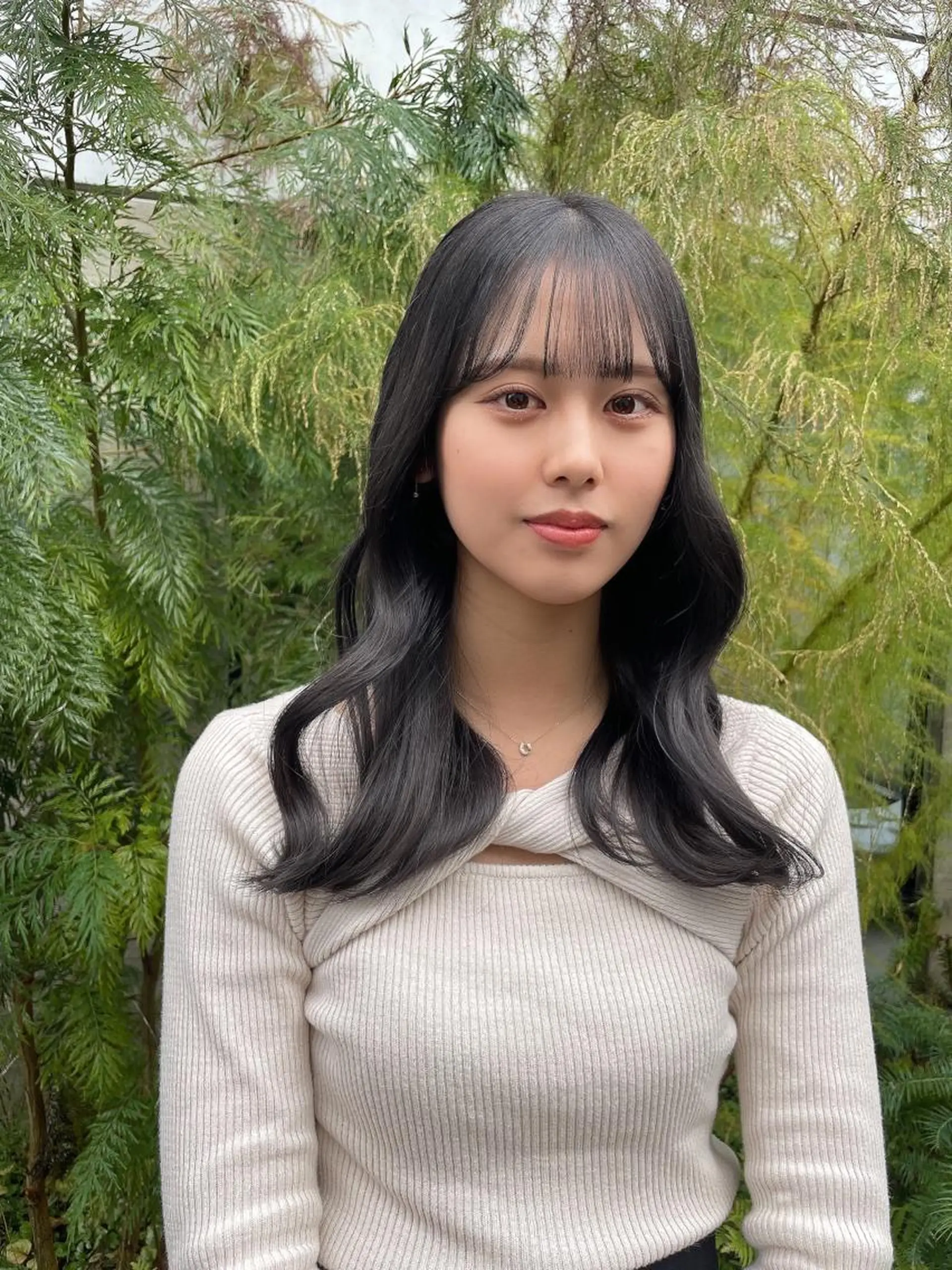 ロング カラー 顔周りカット× 髪質改善【リョウ】のヘアスタイル