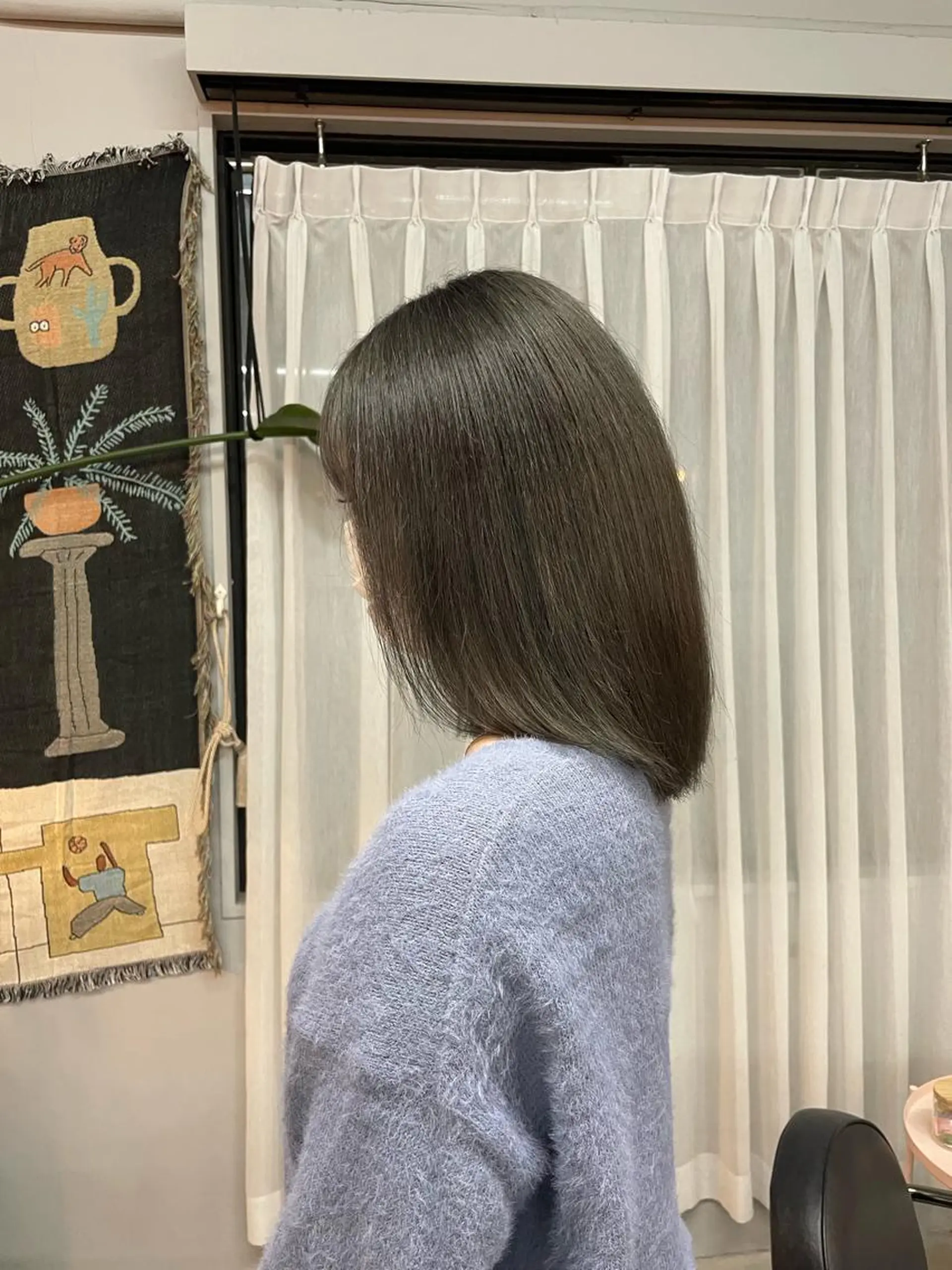 ミディアム ヘアカラー 問屋町chapter 日笠快生のヘアスタイル