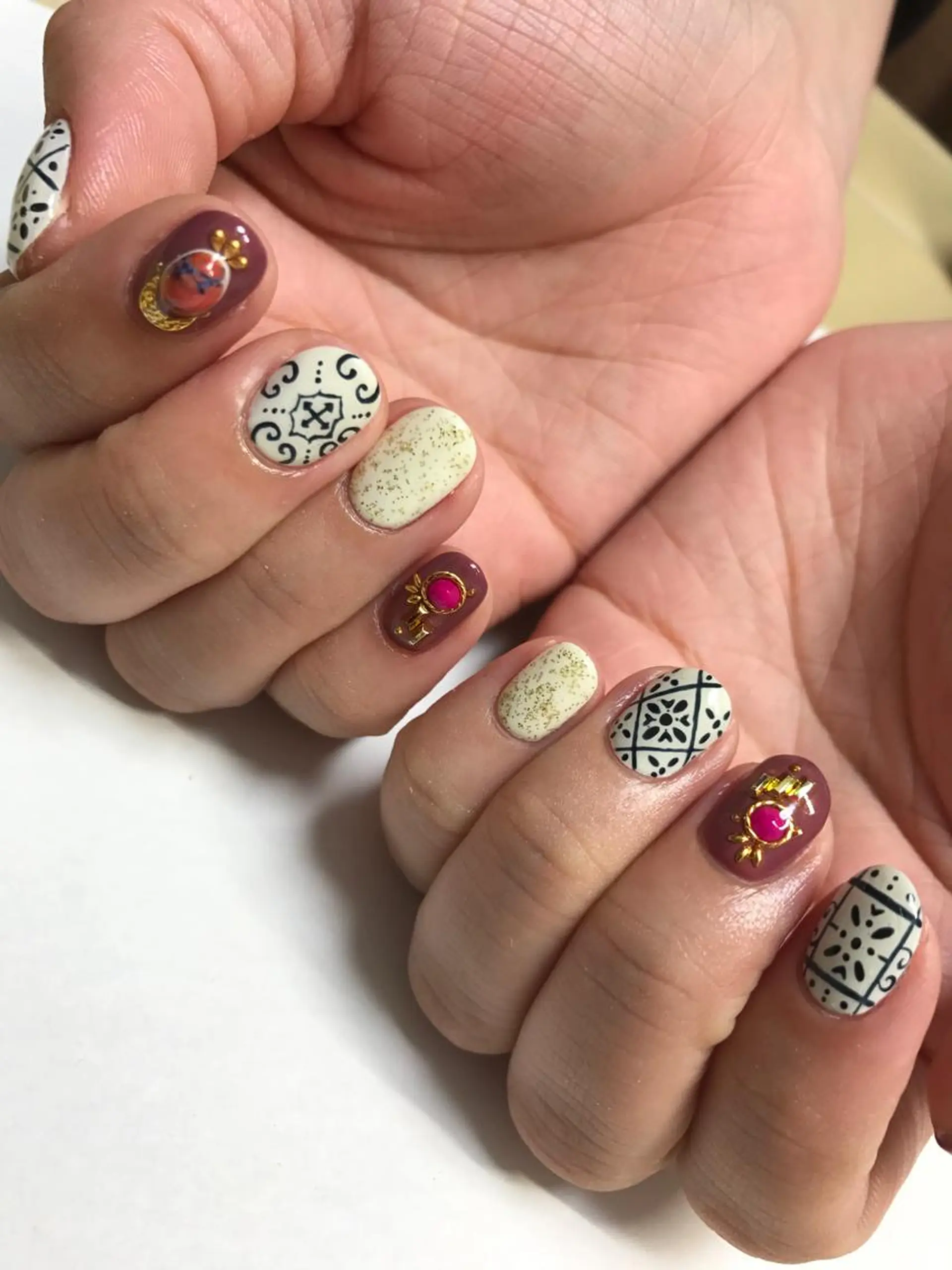 ネイル アートネイル nail salon en familleのネイルデザイン