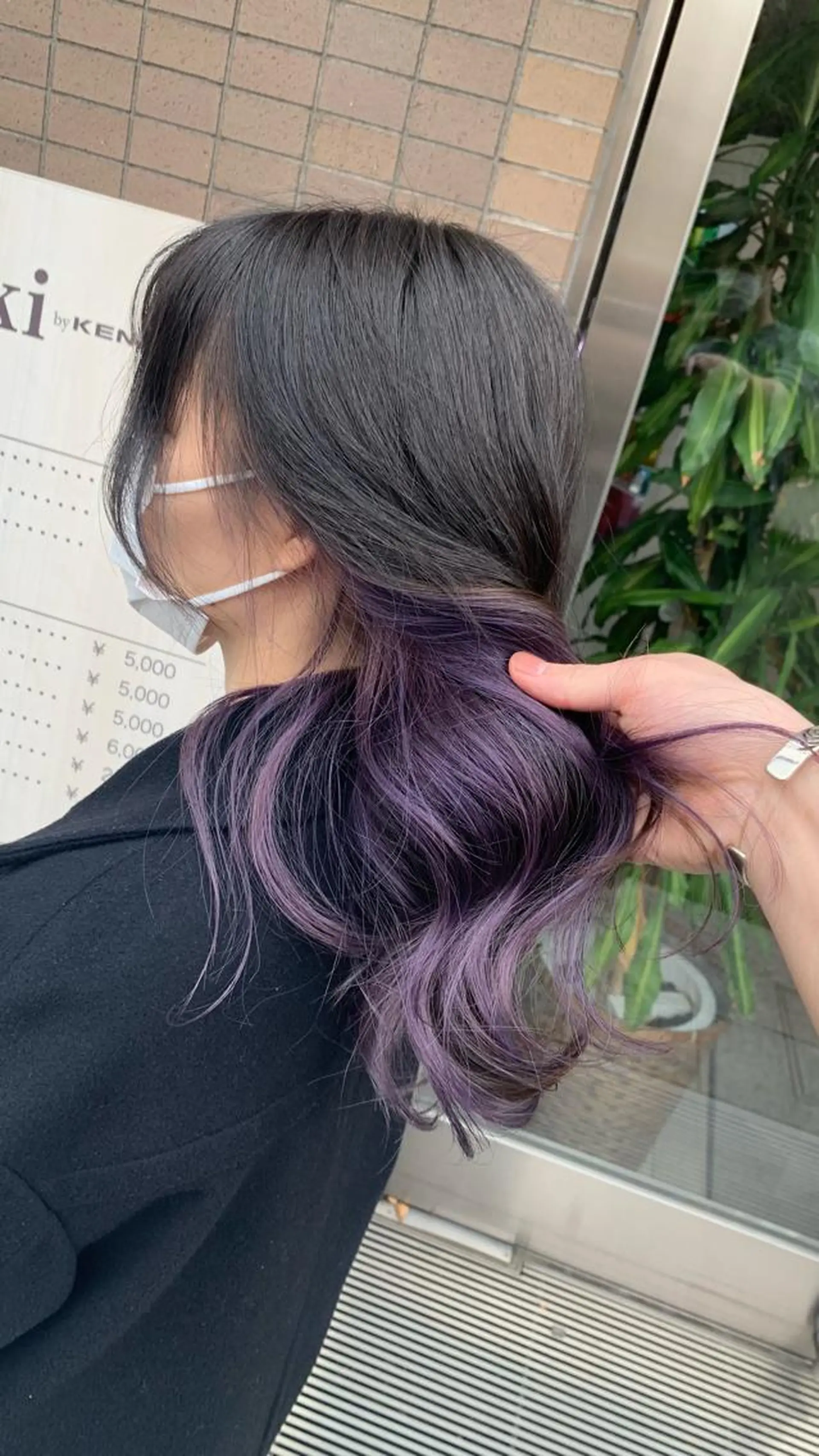 ロング カラー ブリーチ ラベンダーカラー 🌈re-room EIKI🇰🇷のヘアスタイル