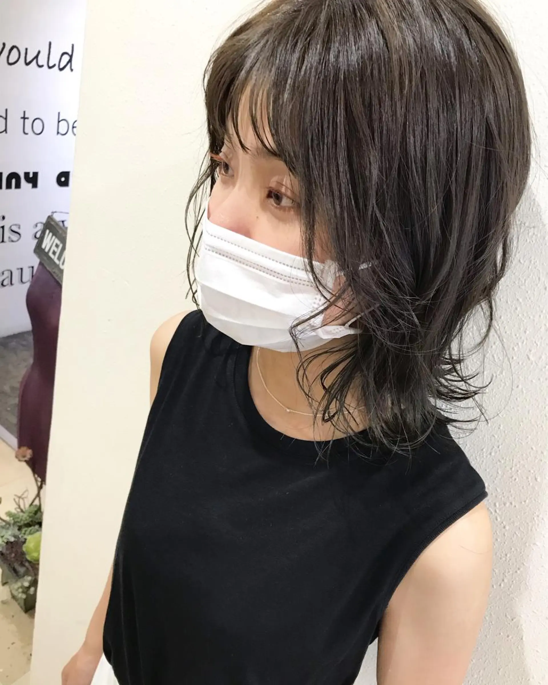 ミディアム カット ヘアカラー 韓国 / 中国ヘア 🦋Noniのヘアスタイル