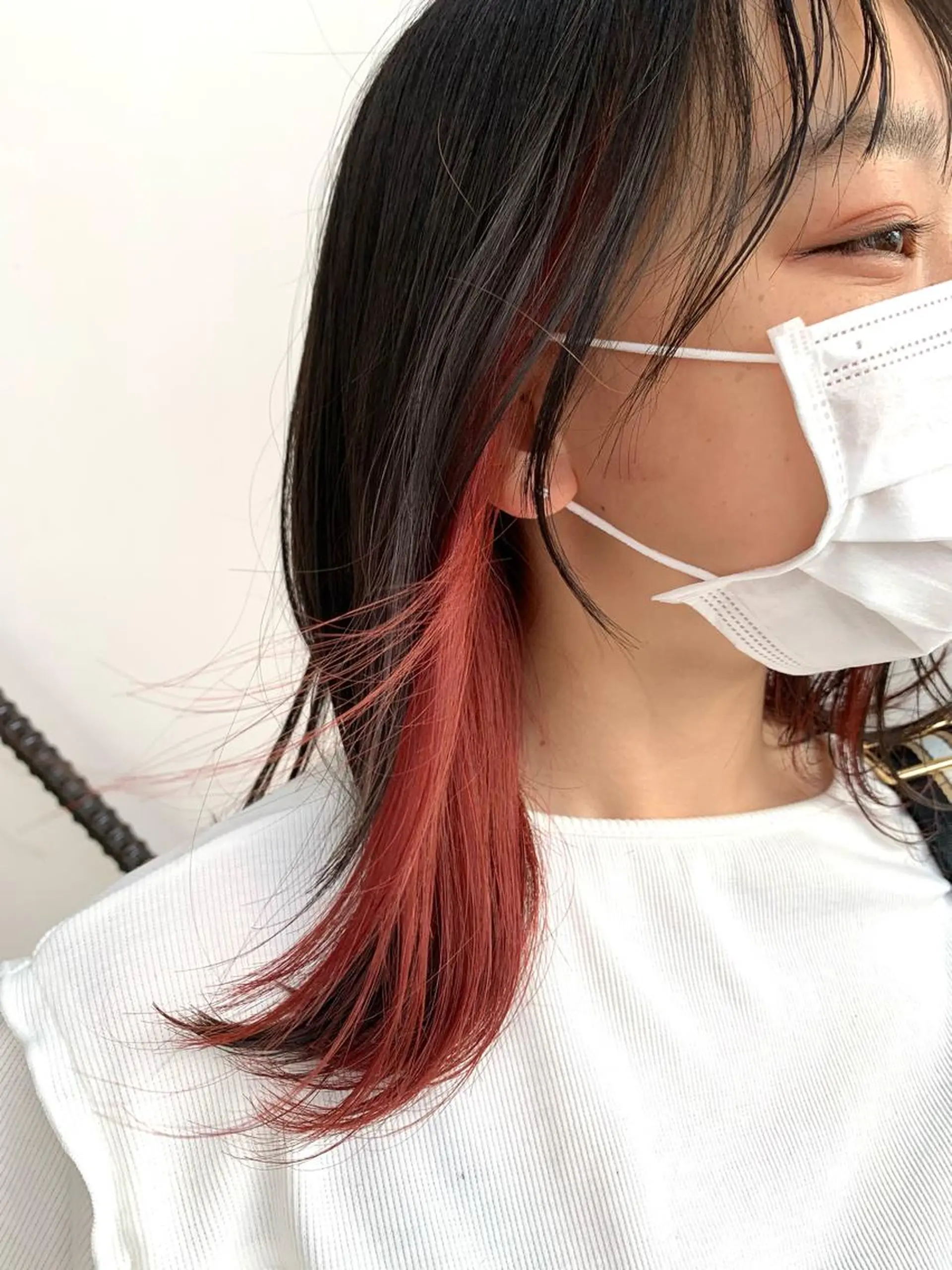 ミディアム カラー ピンクカラー レッドカラー Emma ecole所属・Emma ecole /栄/RIOのヘアスタイル