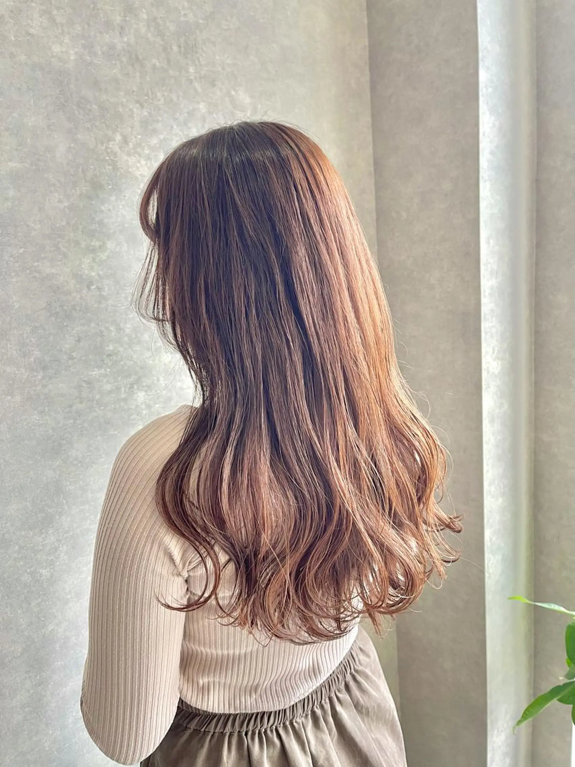 セミロング カラー カット ヘアカラー トリートメント mood tatemachiのヘアスタイル