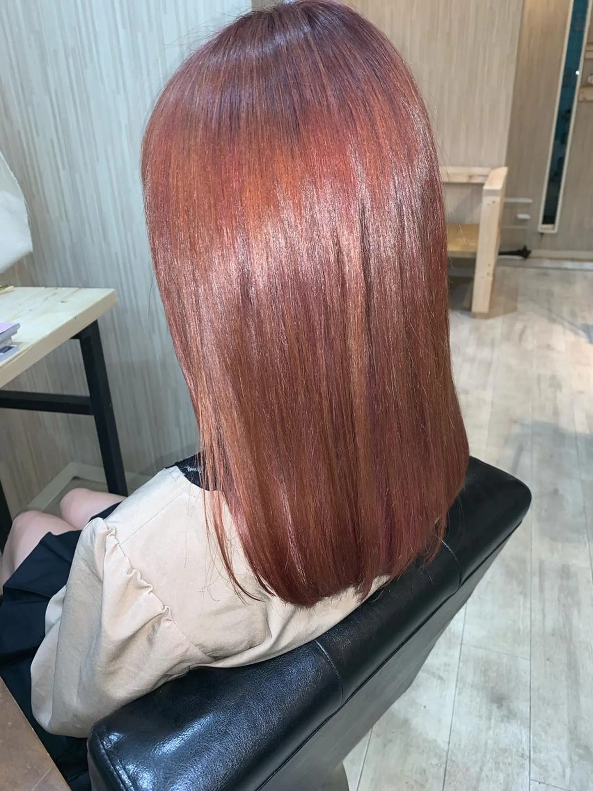 セミロング カラー ヘアアレンジ ピンクカラー ヘアカラー nico 原宿所属・nico【代表】 市川 拓也のヘアスタイル