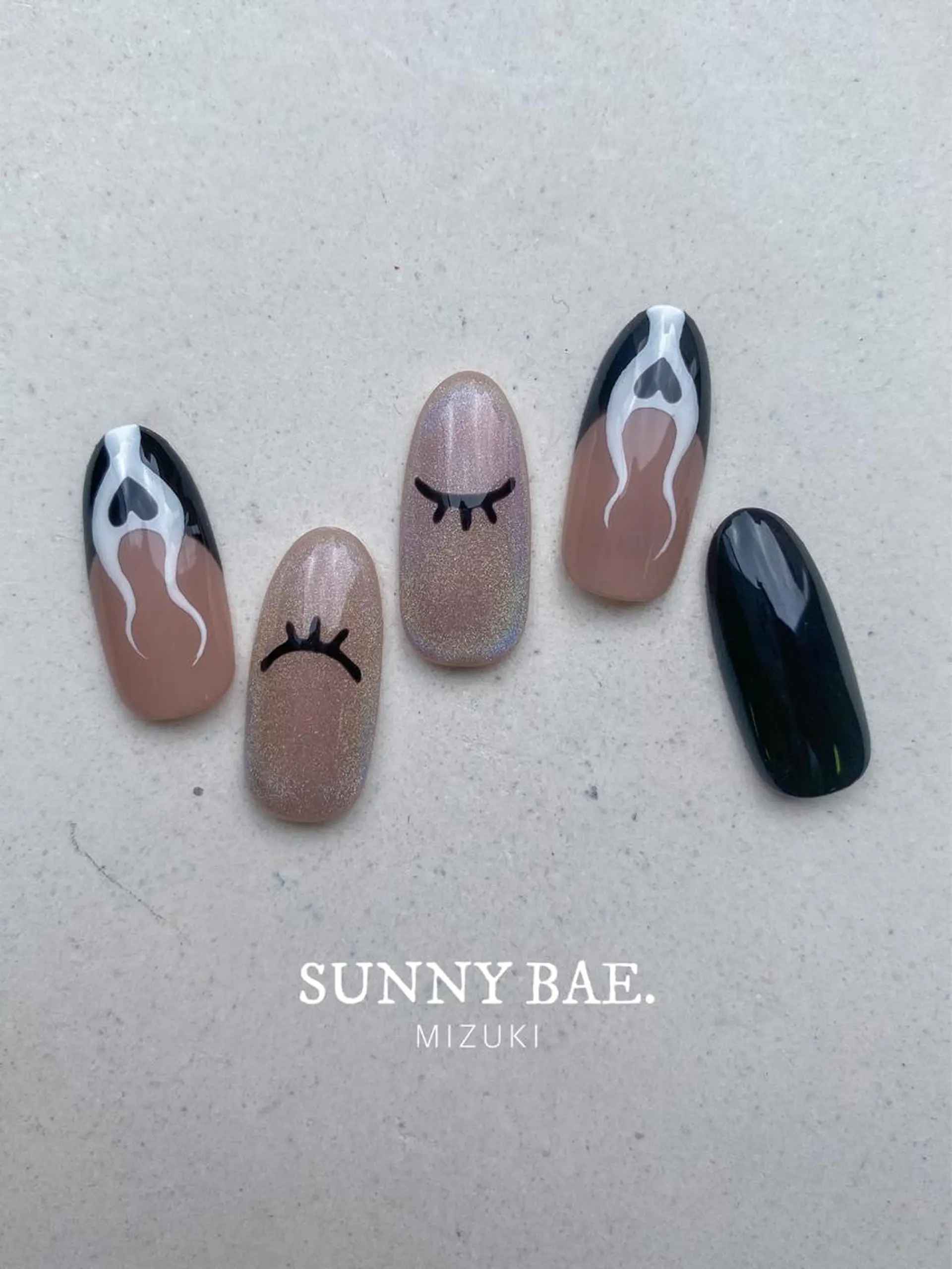 ネイル オーロラネイル ハート マグネットネイル バレンタイン ハンドネイル SUNNY BAE. 🌼MIZUKIのネイルデザイン