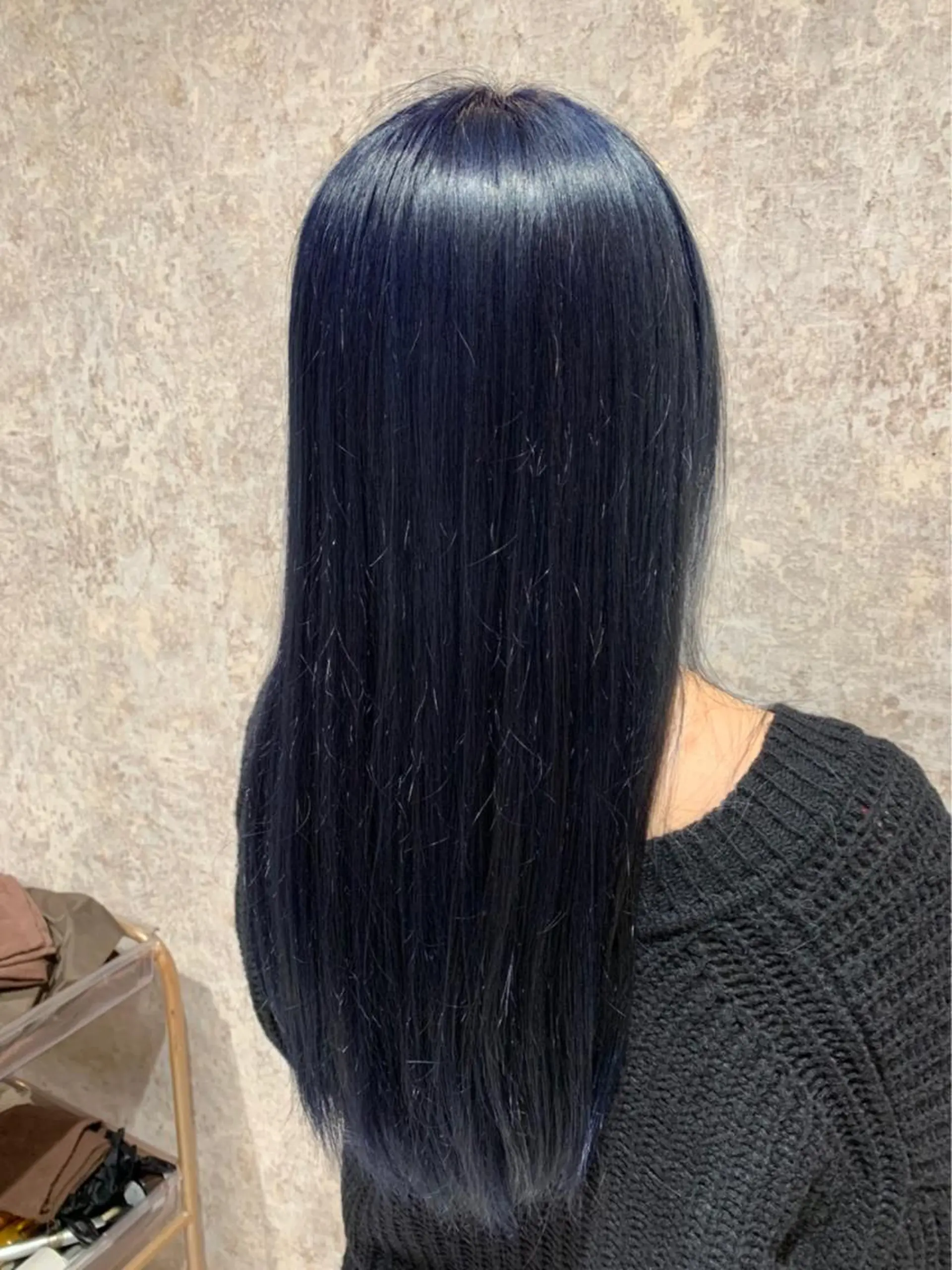 ロング カラー ブルーカラー ネイビーカラー 🫟Blanco🫟 Color&Careのヘアスタイル