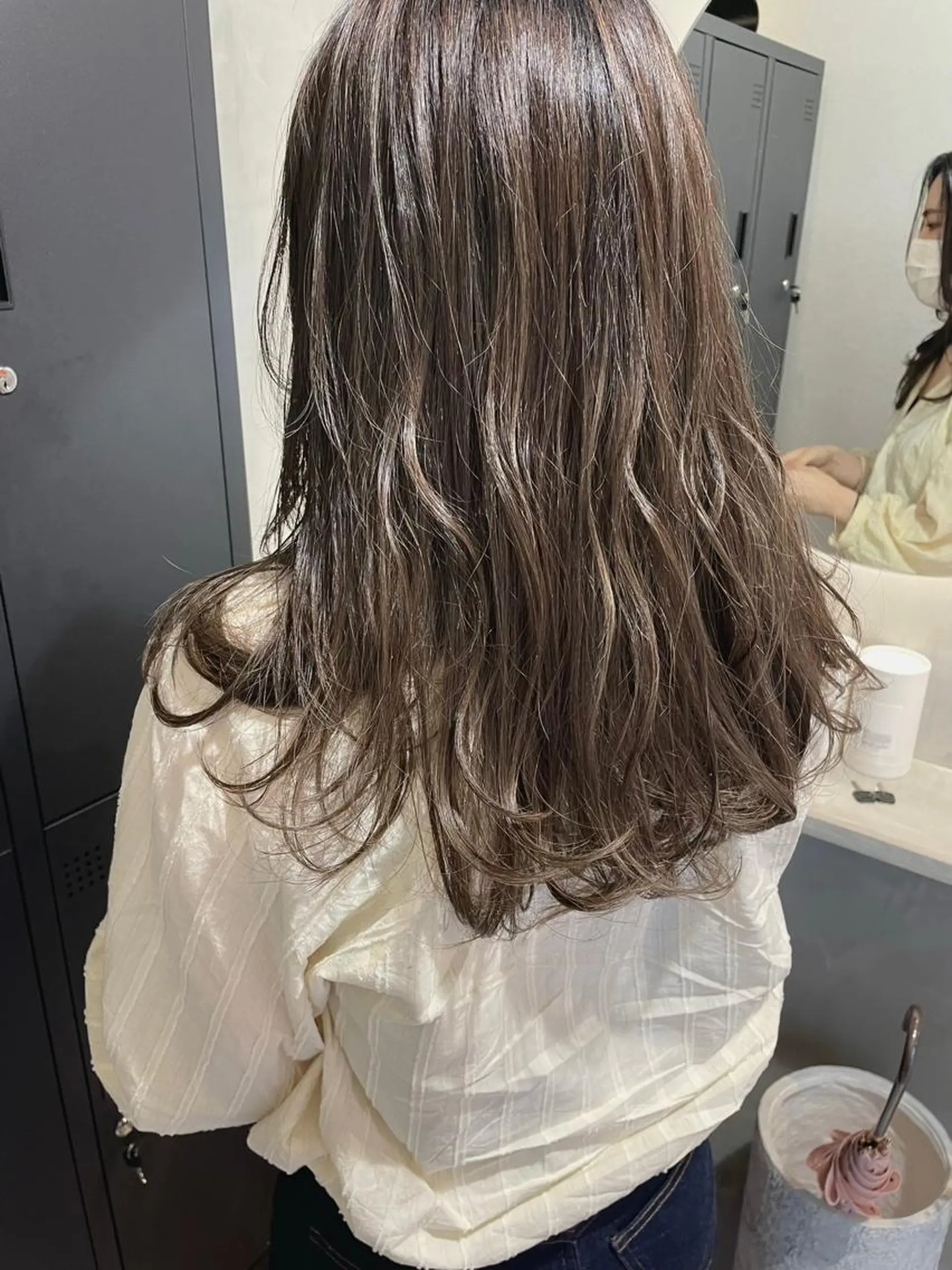 セミロング カット ヘアカラー トリートメント ヤマモト マイのヘアスタイル
