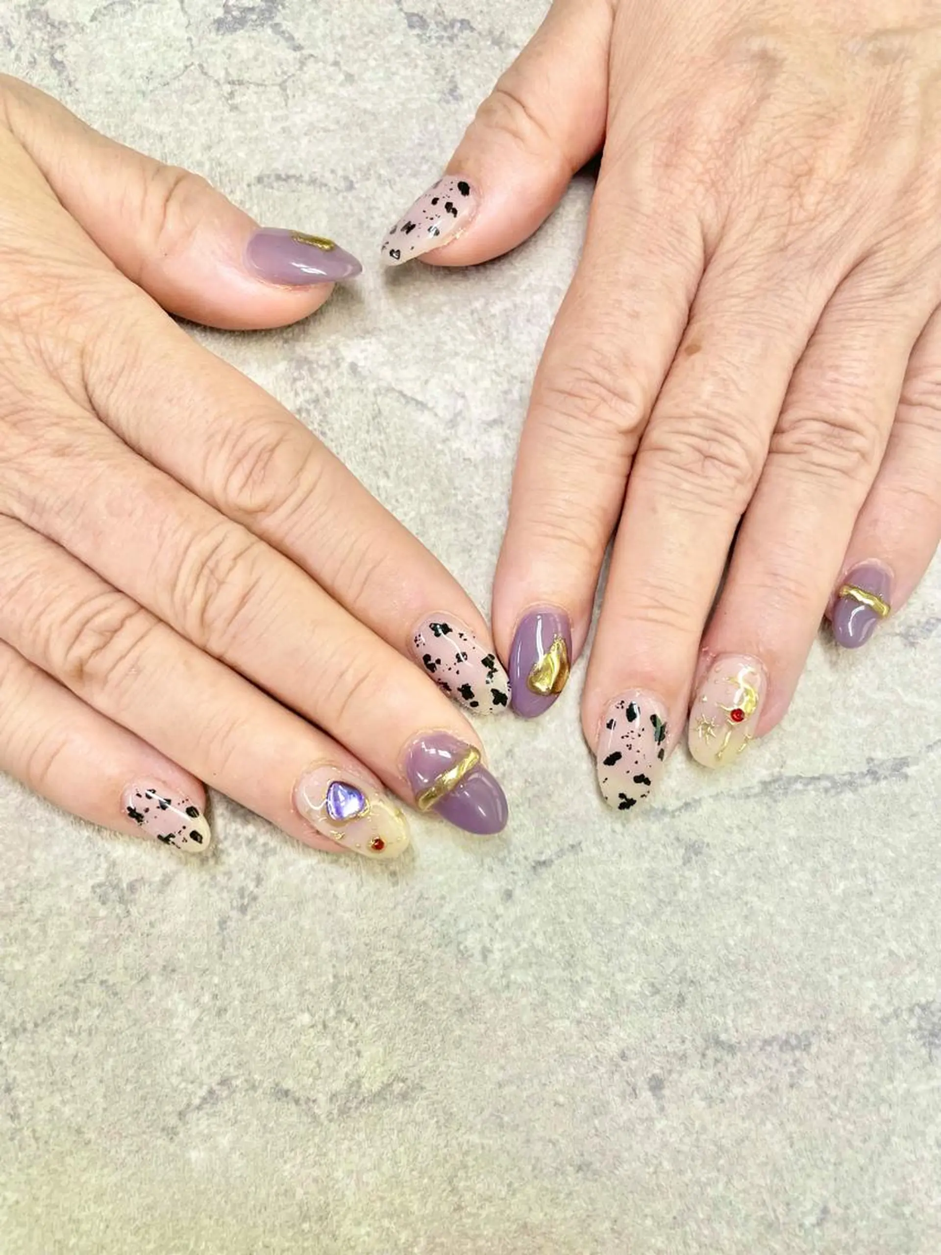 ネイル アートネイル フレンチネイル ジェルネイル ガラスフレンチ グラデーション ハンドネイル ハンドケア FASTNAIL PLUS 新宿店のネイルデザイン