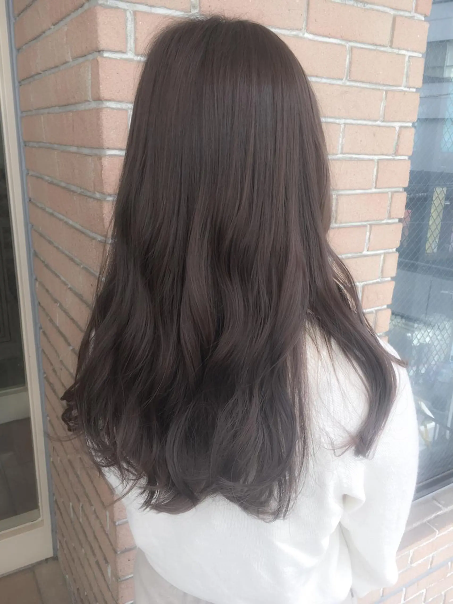 ロング カラー アッシュ アッシュグレー 北條 優輝のヘアスタイル