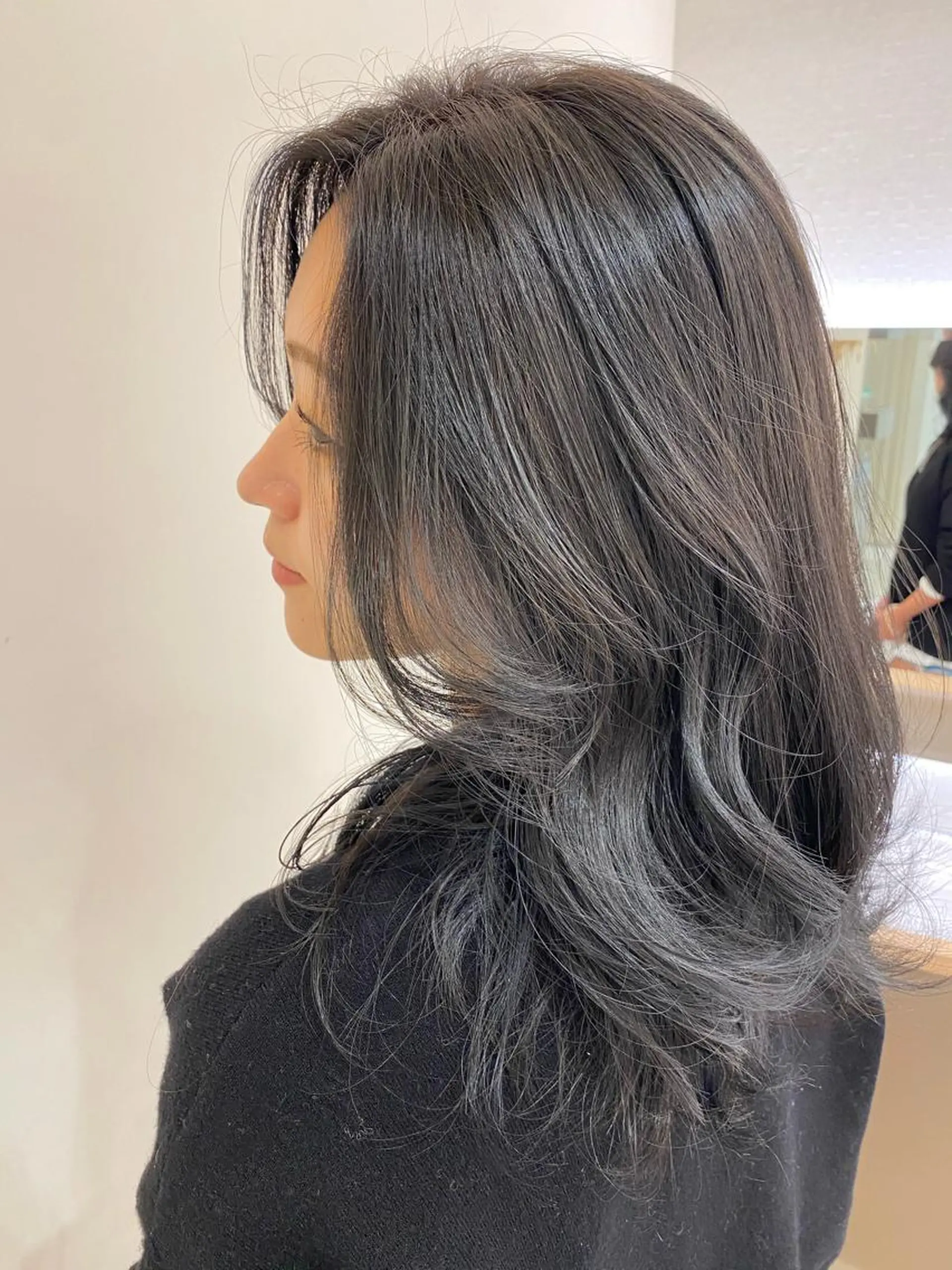 セミロング カラー パーマ ヘアアレンジ マツエク・マツパ 💎耳ツボジュエリー ×銀座美容室💎のヘアスタイル