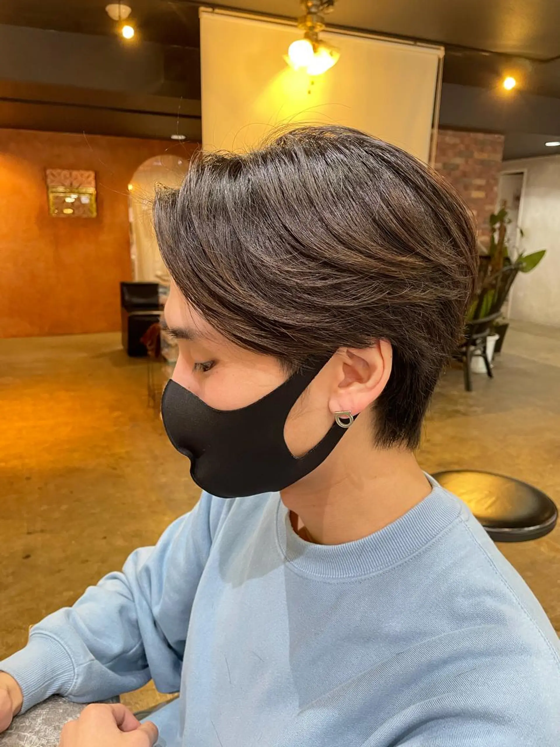 メンズ センターパート メンズ韓国風 POPPIES【ポピイズ】所属・鈴木 雅人のヘアスタイル